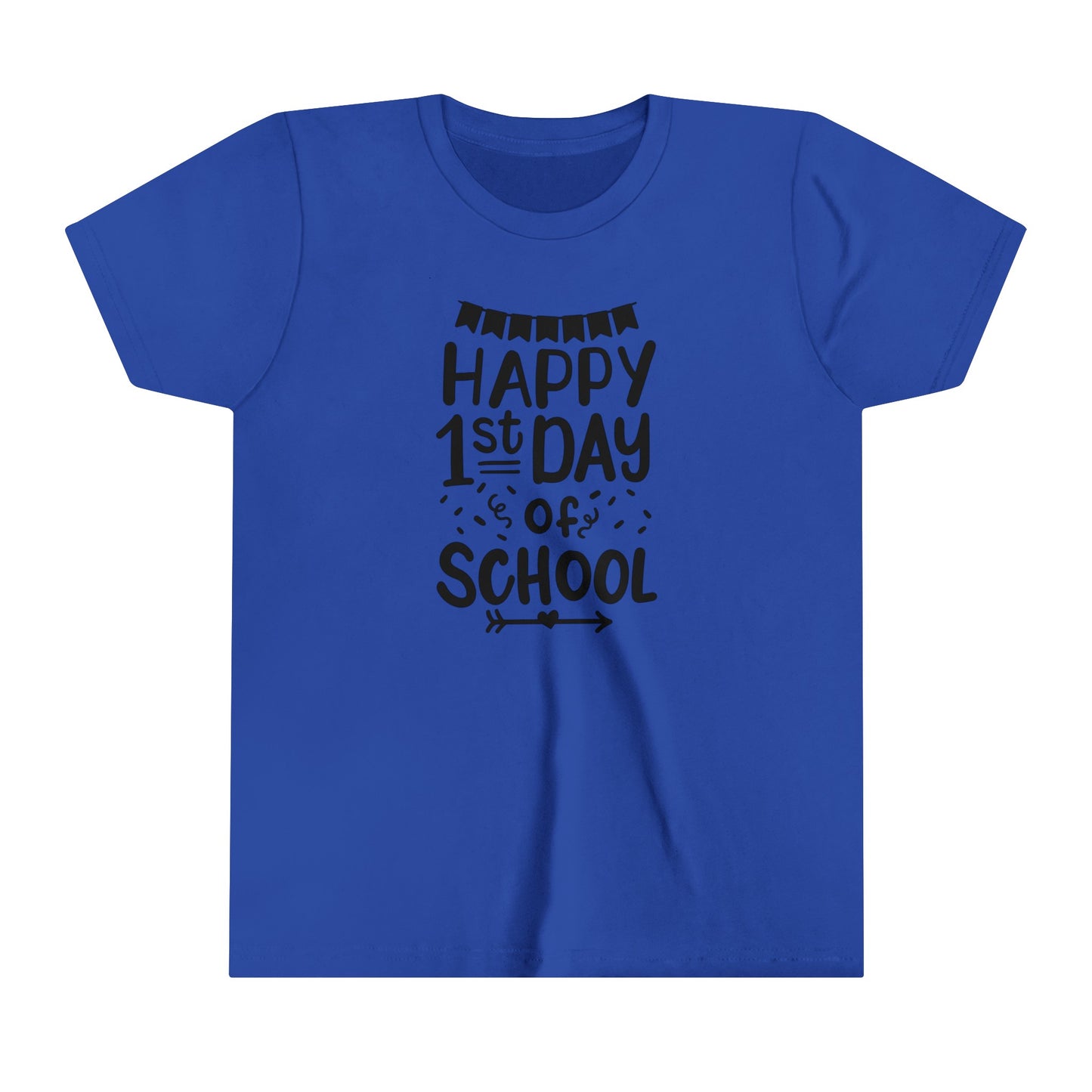 Happy 1st Day of School Youth Short Sleeve Tee