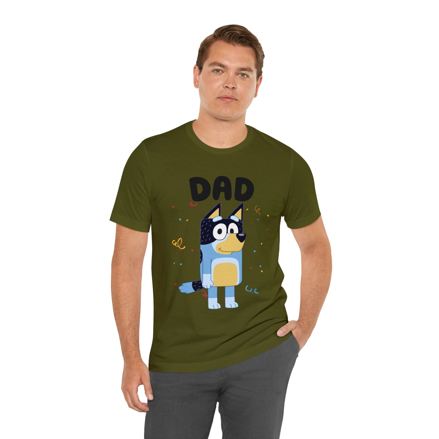 Dad Bluey Birthday Short sleeve Tshirt