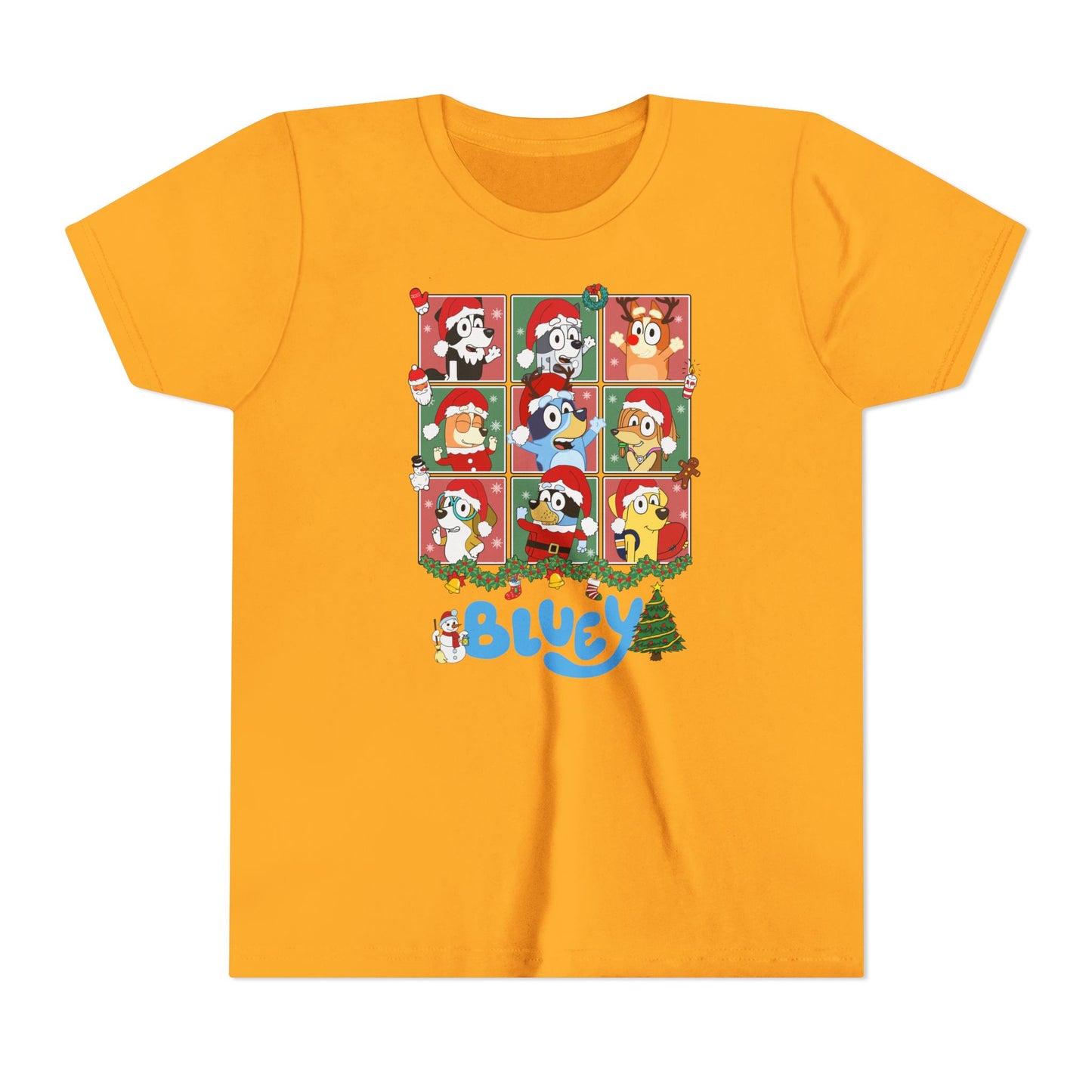 Christmas Polaroids Youth Short Sleeve Tee