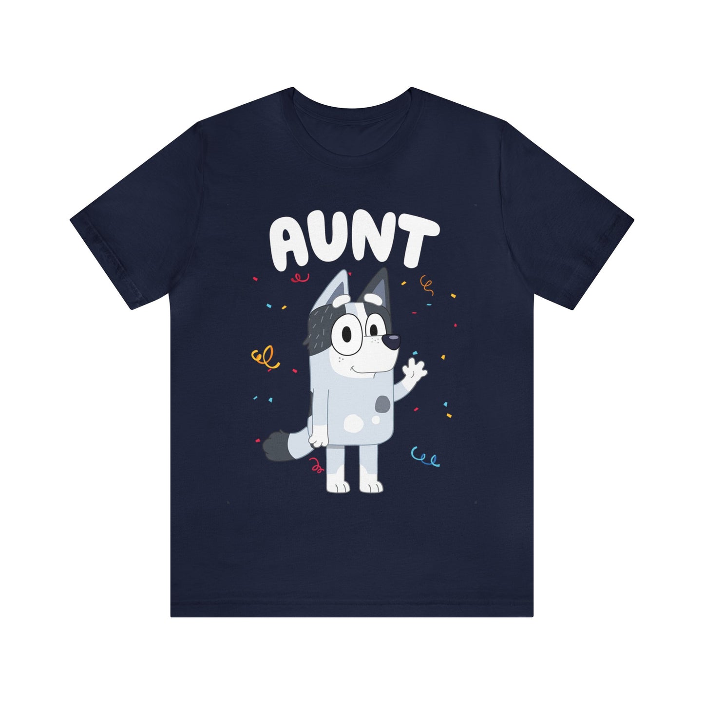 Aunt Bluey Birthday short sleeve Tshirt
