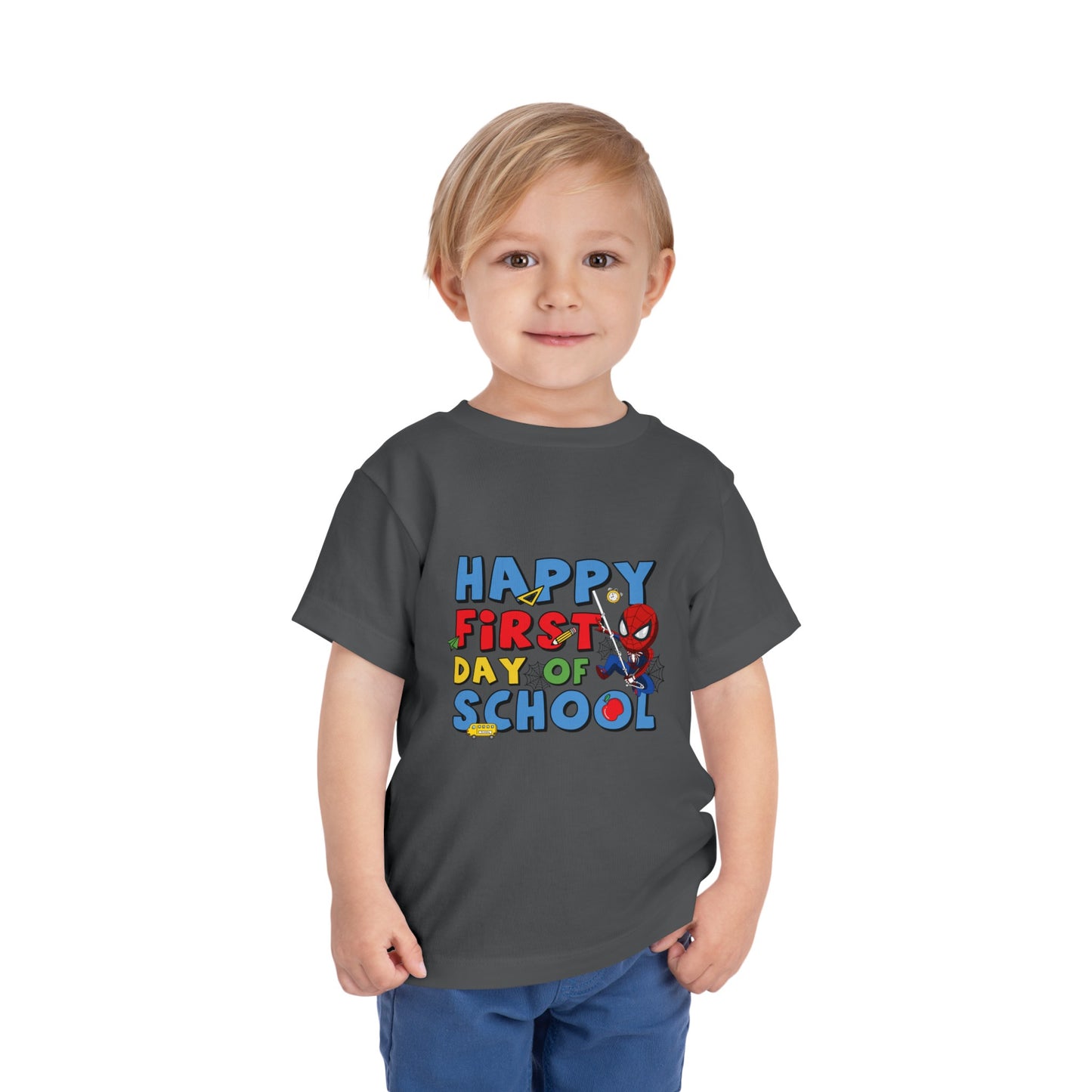 Happy First Day of School Toddler Short Sleeve Tee