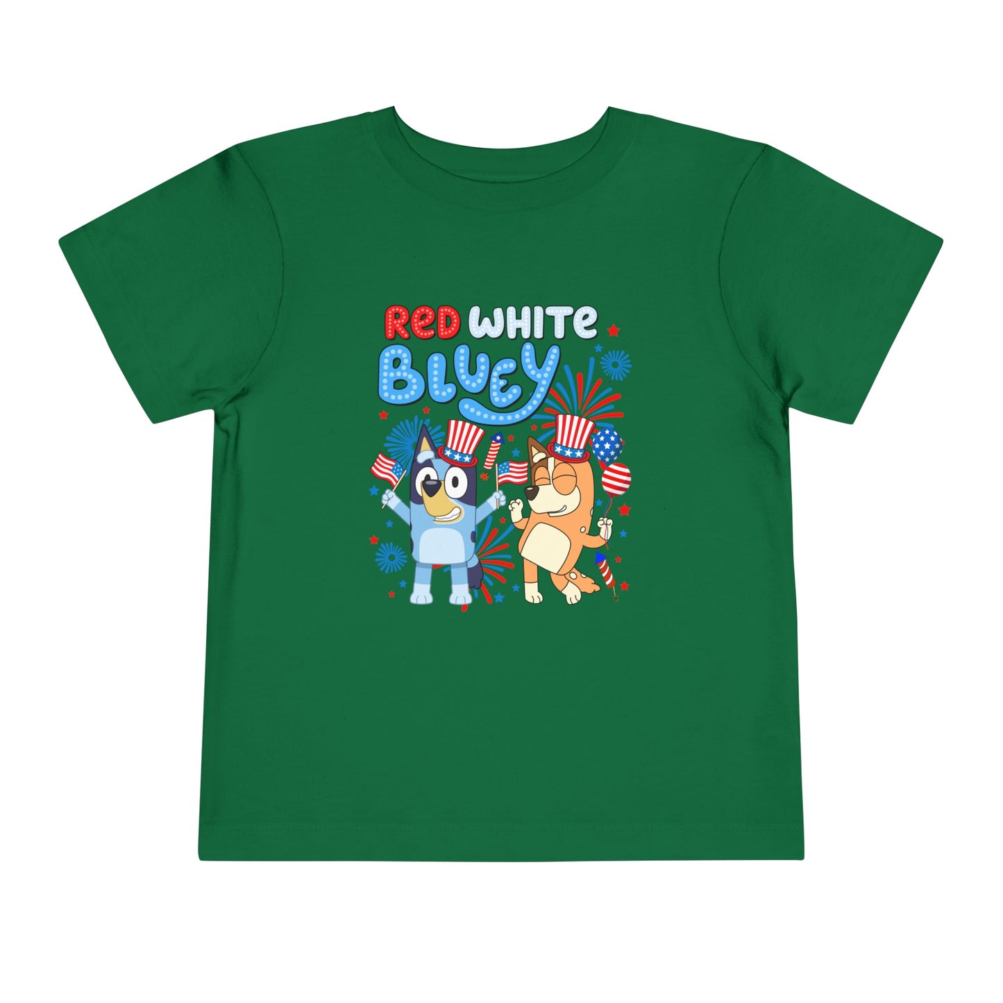 Red, White & Bluey Toddler Short Sleeve Tee