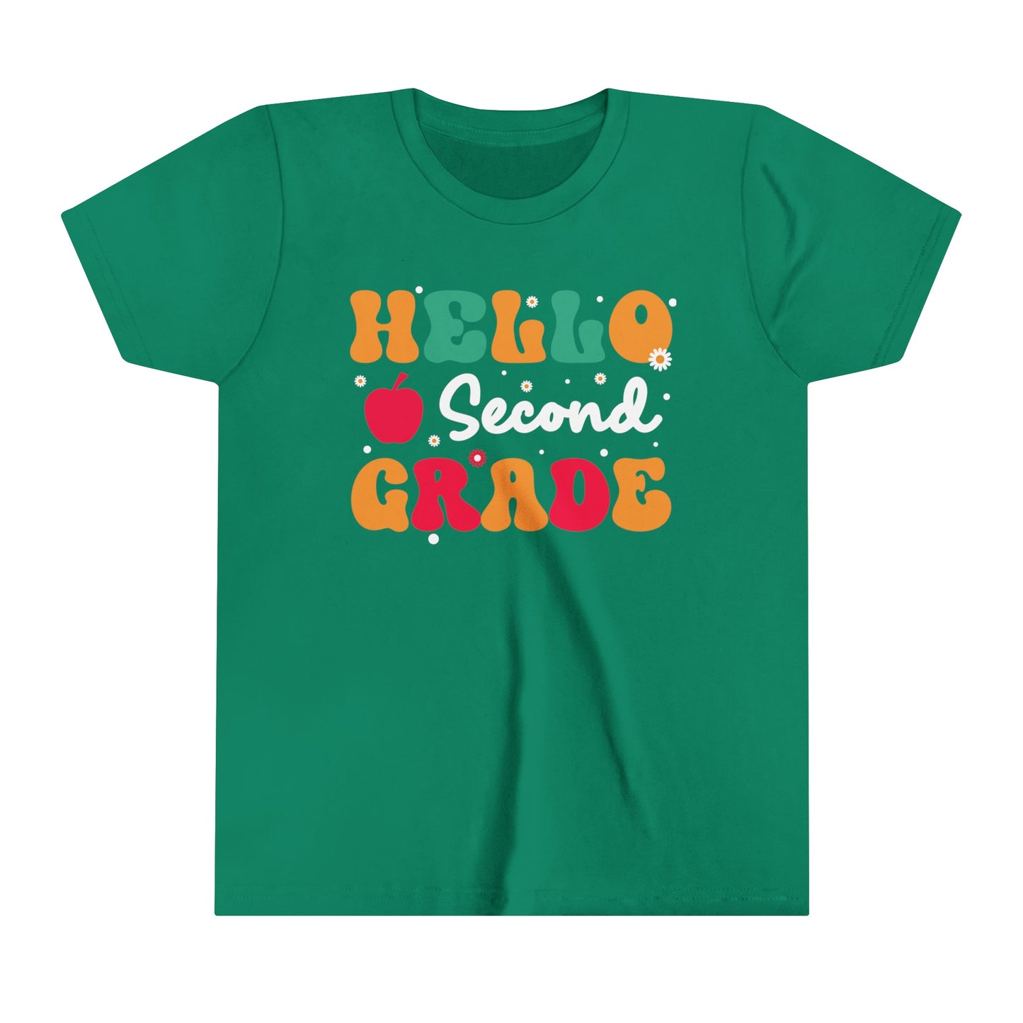 Hello Second Grade Youth Short Sleeve Tee