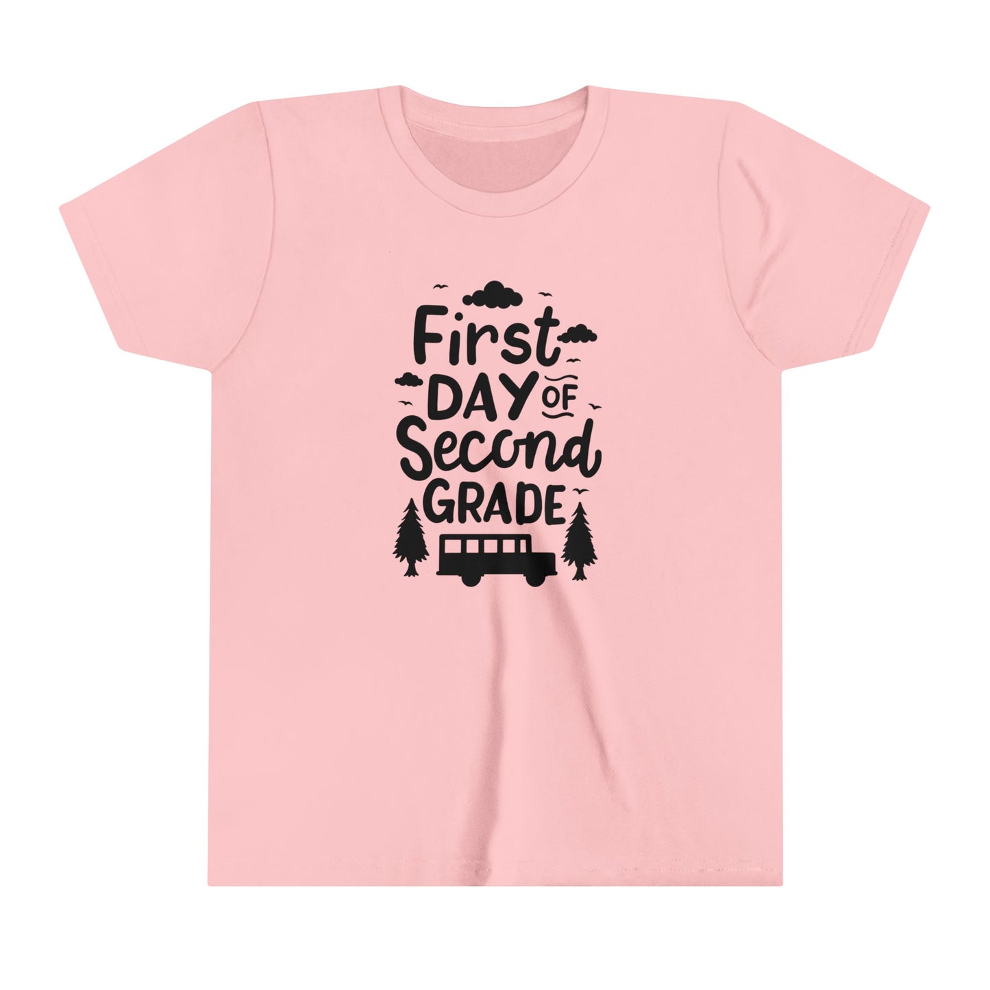 First Day of Second Grade Youth Short Sleeve Tee