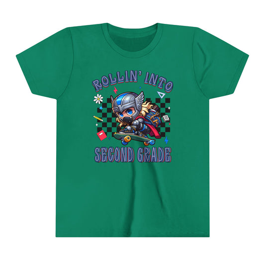 THOR - Rollin' Into 2nd Grade Youth Short Sleeve Tee