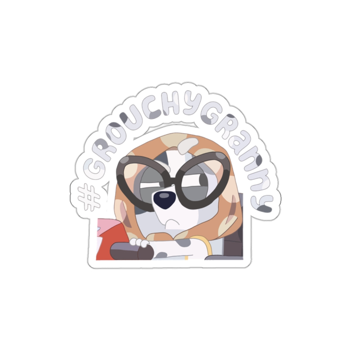 Grouchy granny **water resistant** Stickers