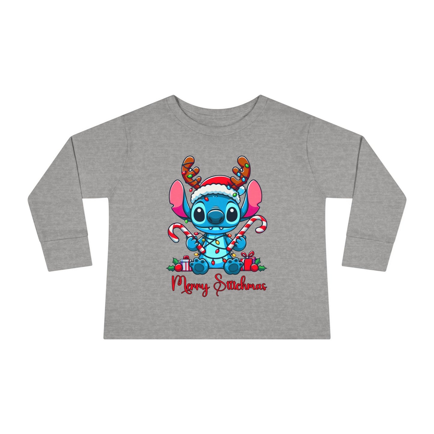 Merry Stitchmas Toddler Long Sleeve Tee