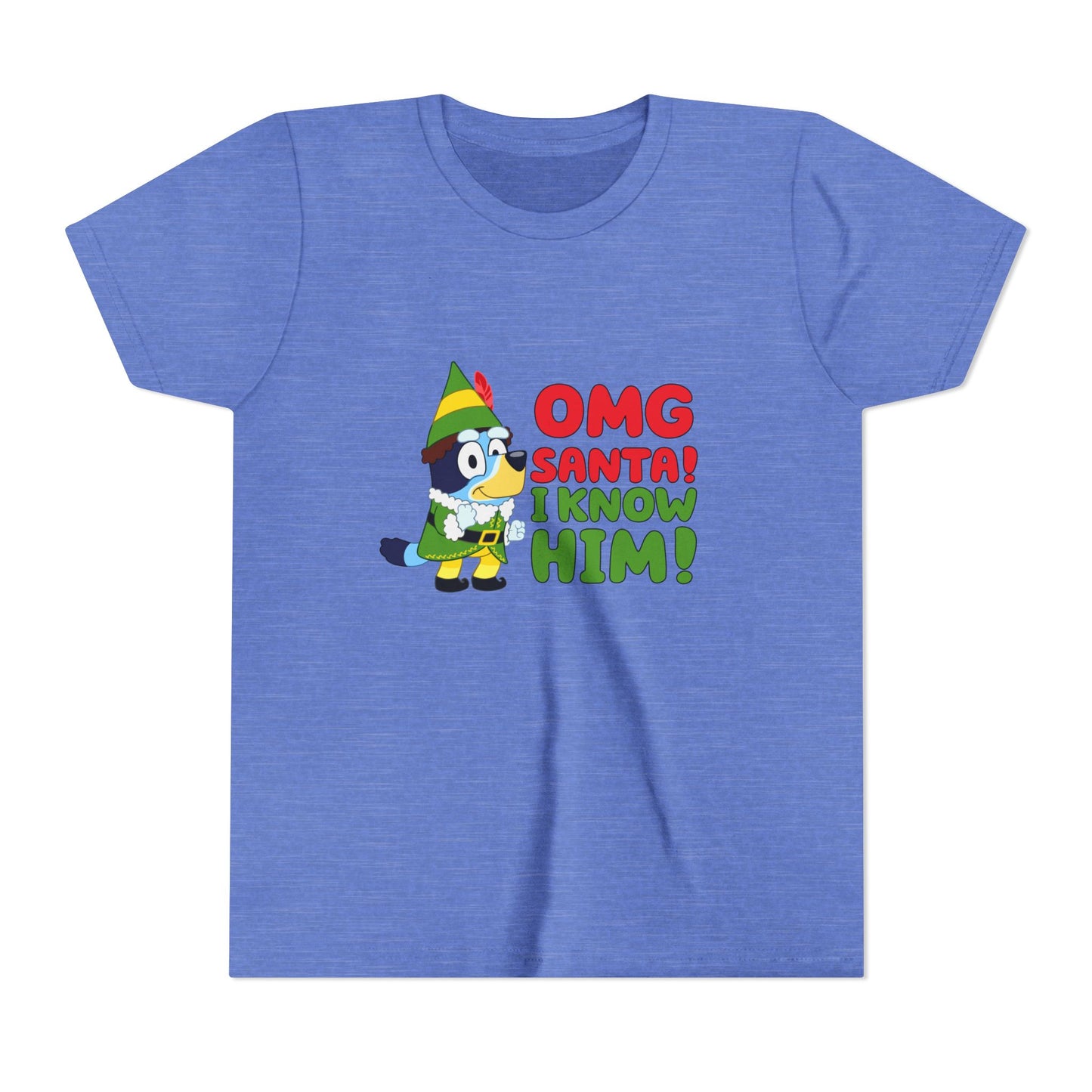 OMG Santa I know him Youth Short Sleeve Tee