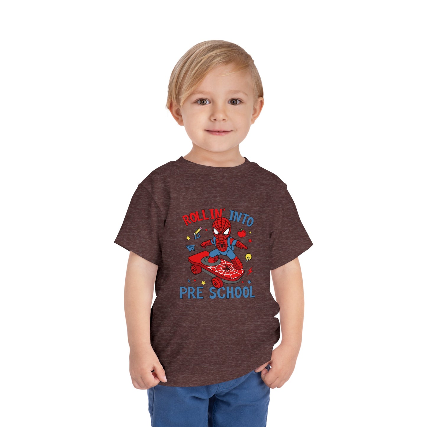 Rollin' Into Preschool Toddler Short Sleeve Tee