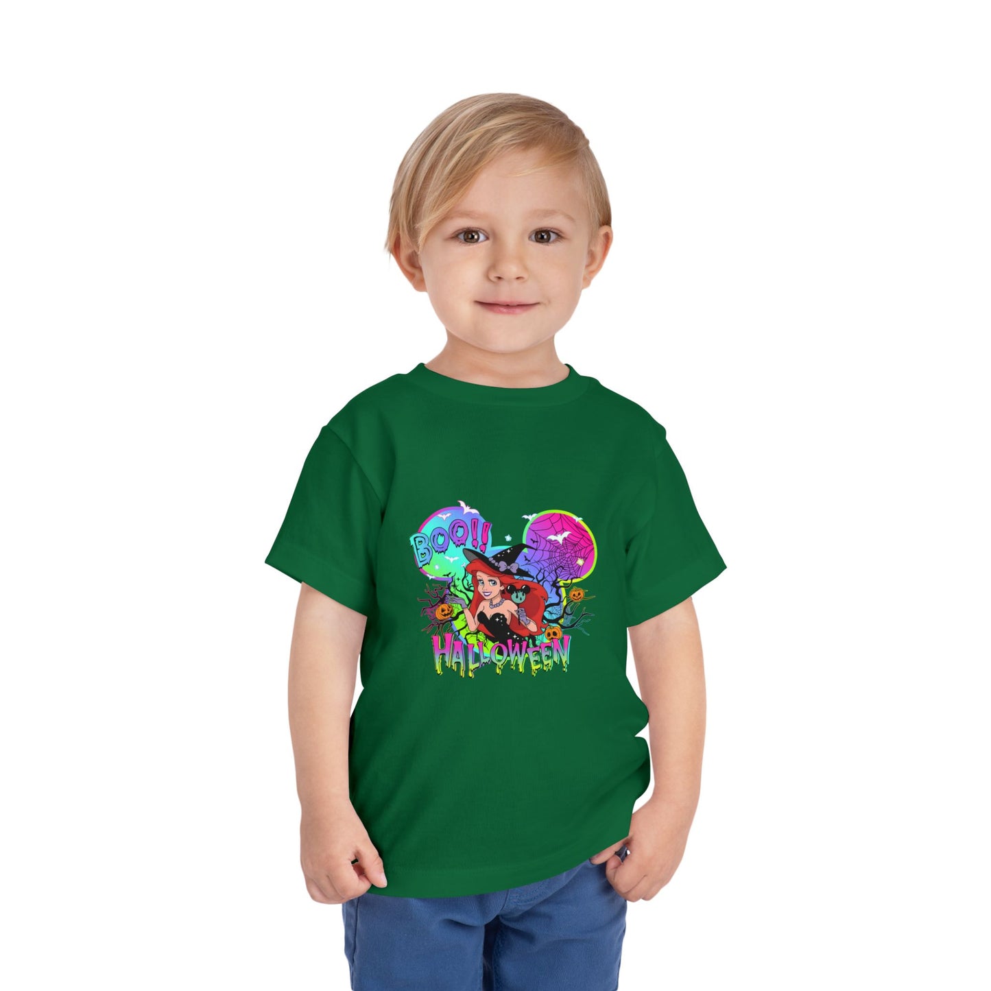 Ariel Boo! Halloween Toddler Short Sleeve Tee