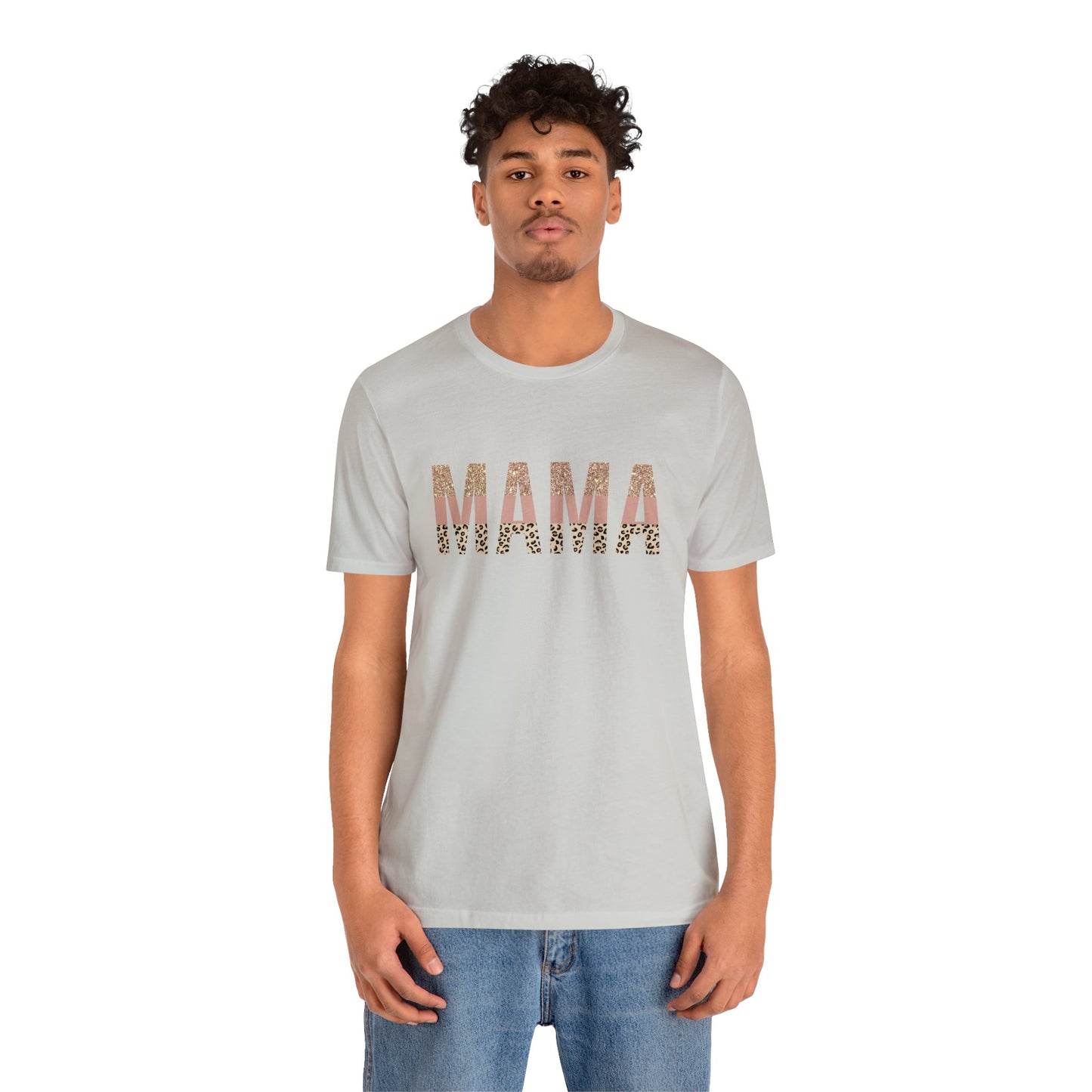 MAMA Leopard print short sleeve tshirt