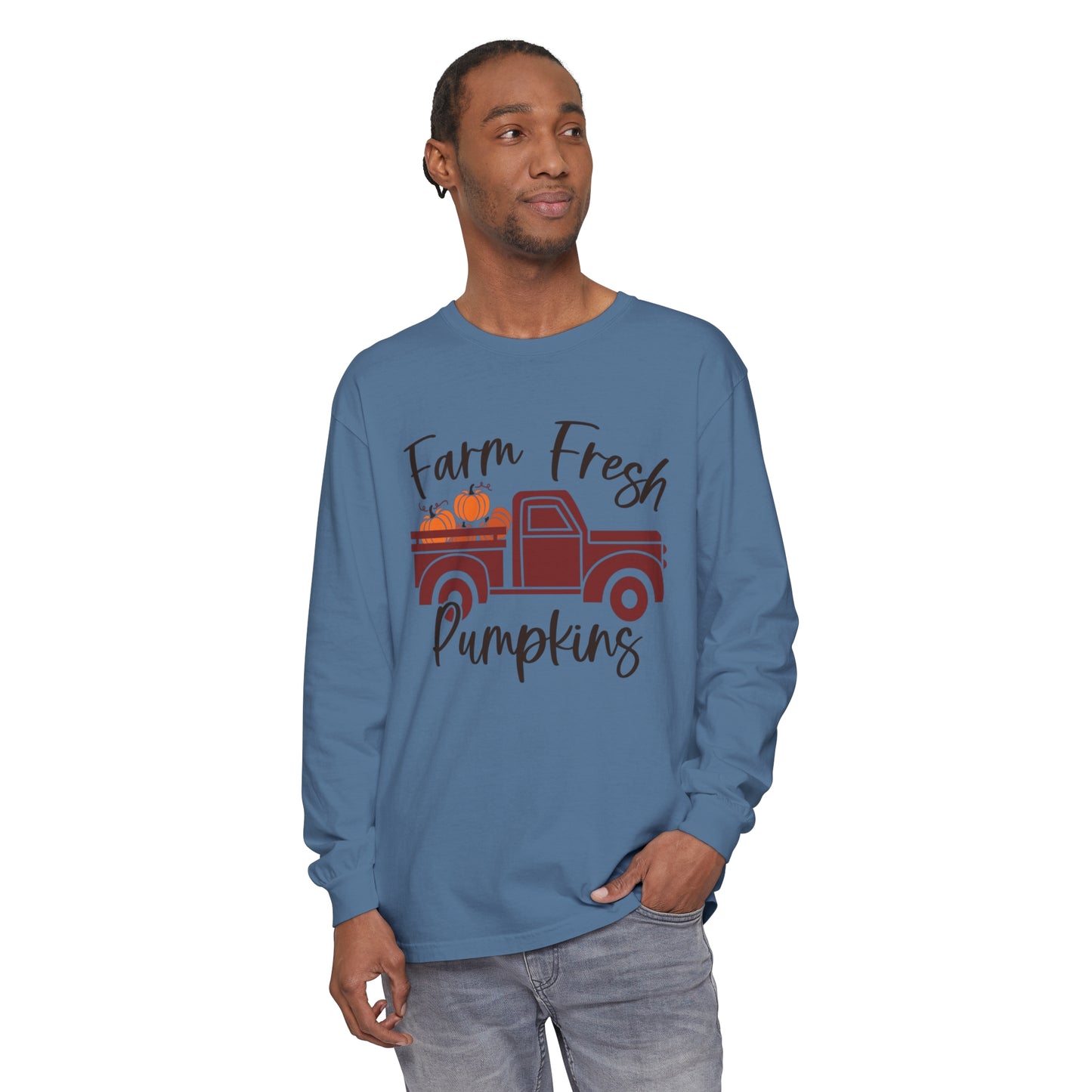 Farm Fresh Pumpkins Long Sleeve T-Shirt
