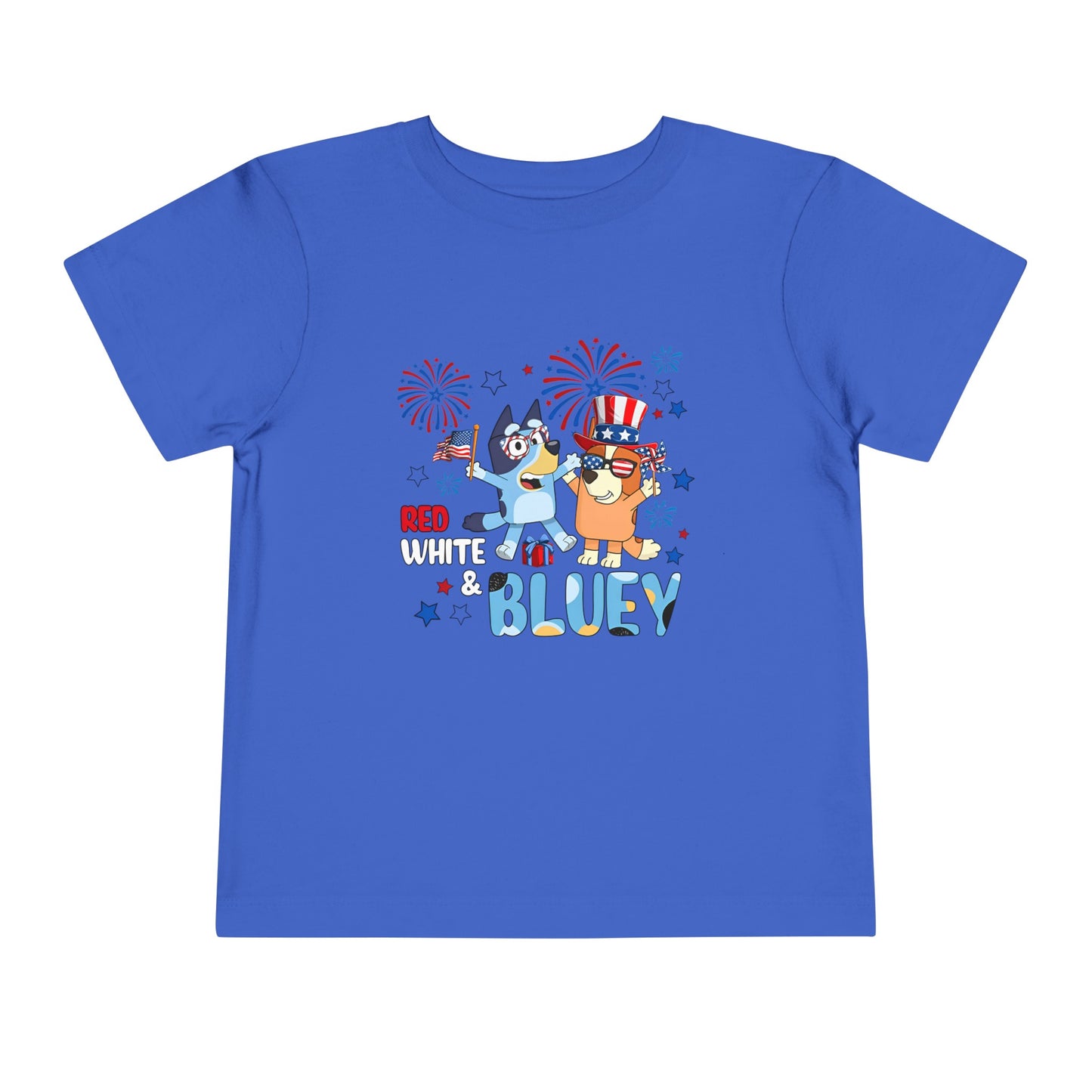Red, White & Bluey Toddler Short Sleeve Tee