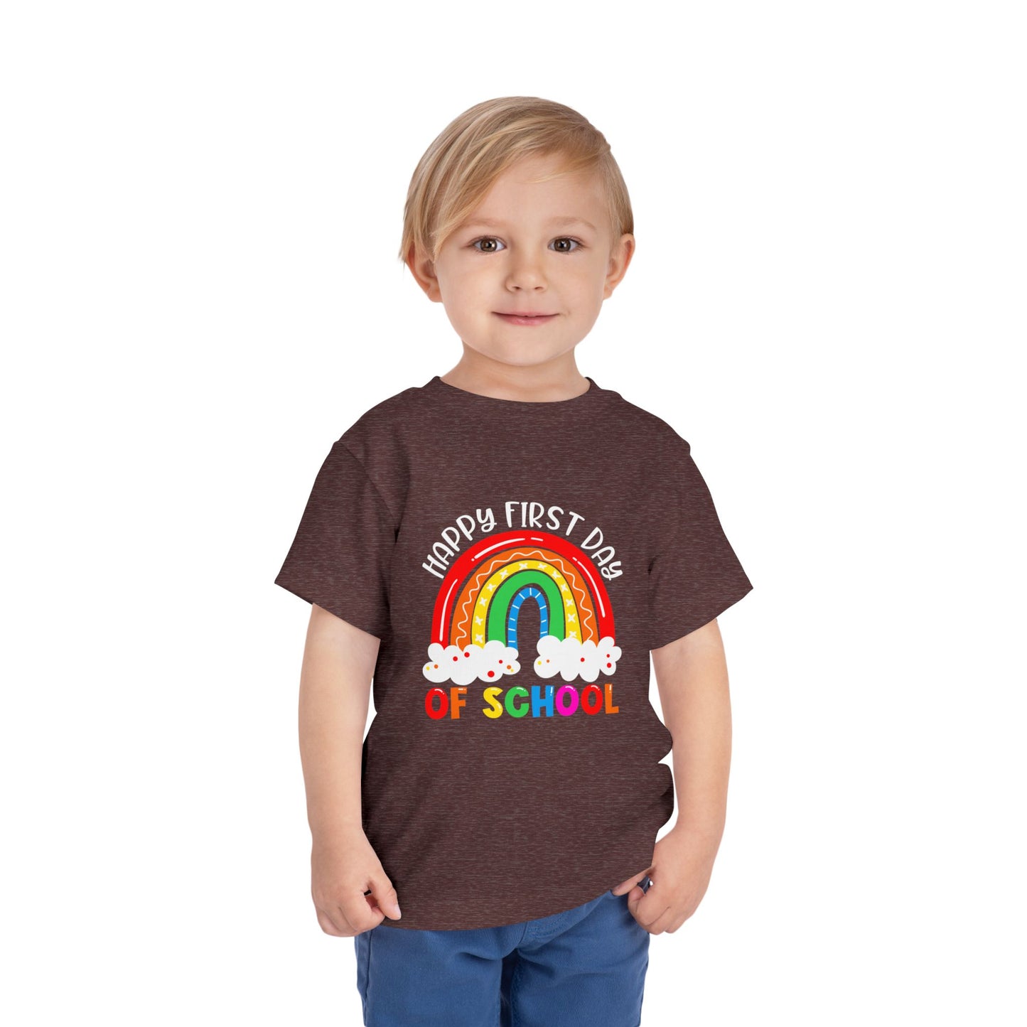 Happy First Day of School Toddler Short Sleeve Tee
