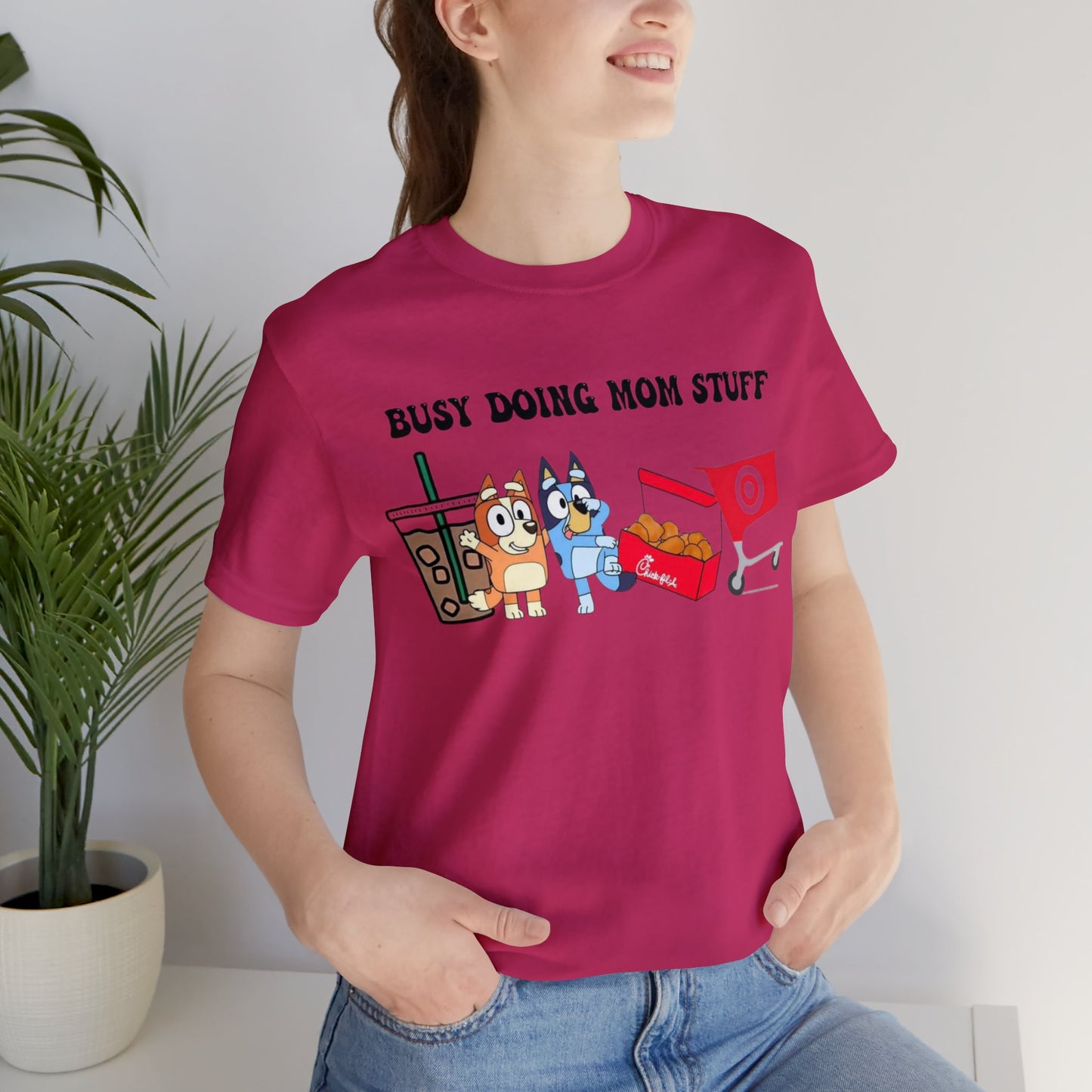 Busy Doing Mom Stuff Short Sleeve Tshirt