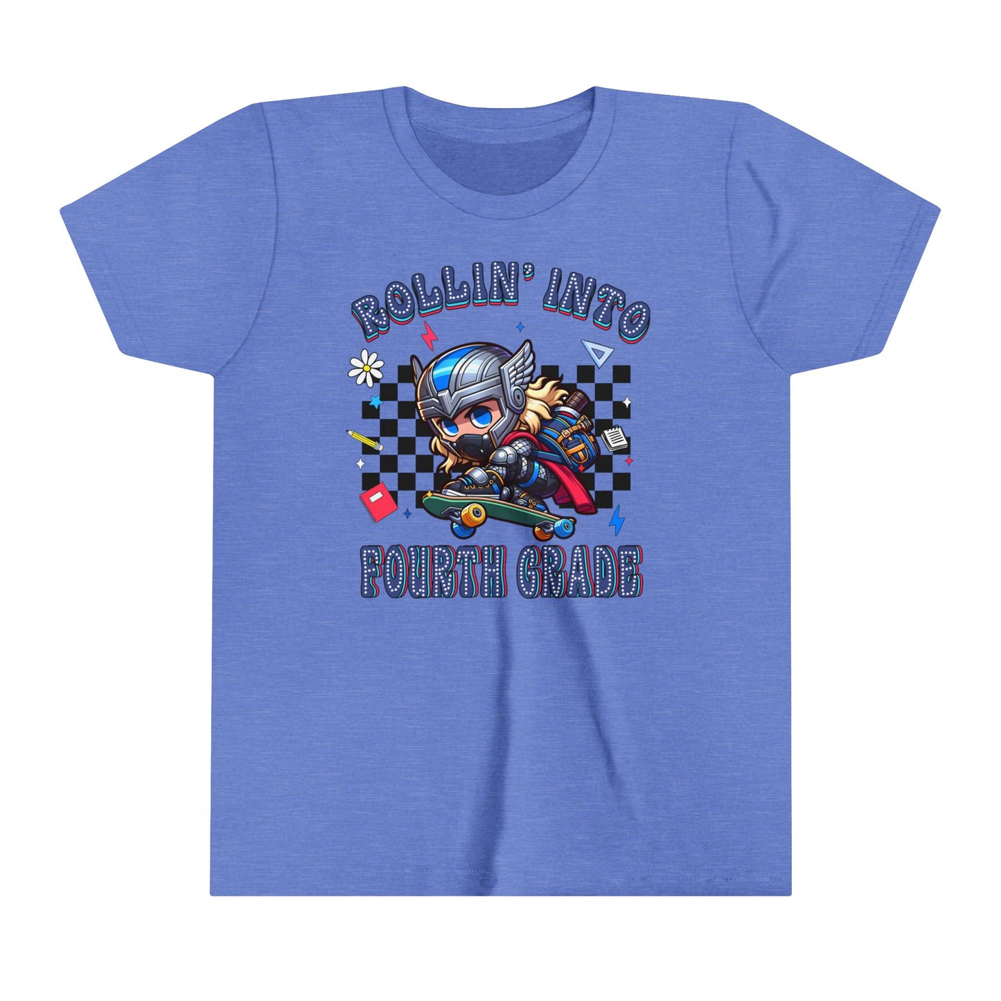 THOR - Rollin' Into 4th Grade Youth Short Sleeve Tee