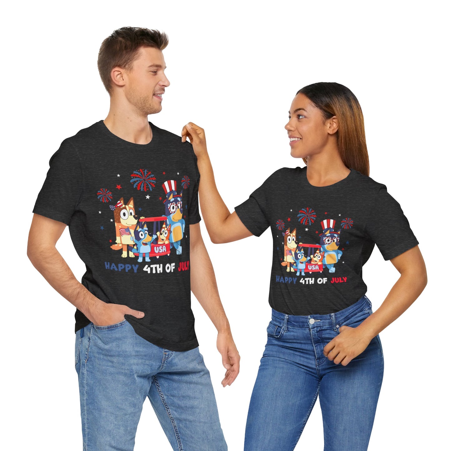 Happy 4th of July Jersey Short Sleeve Tee