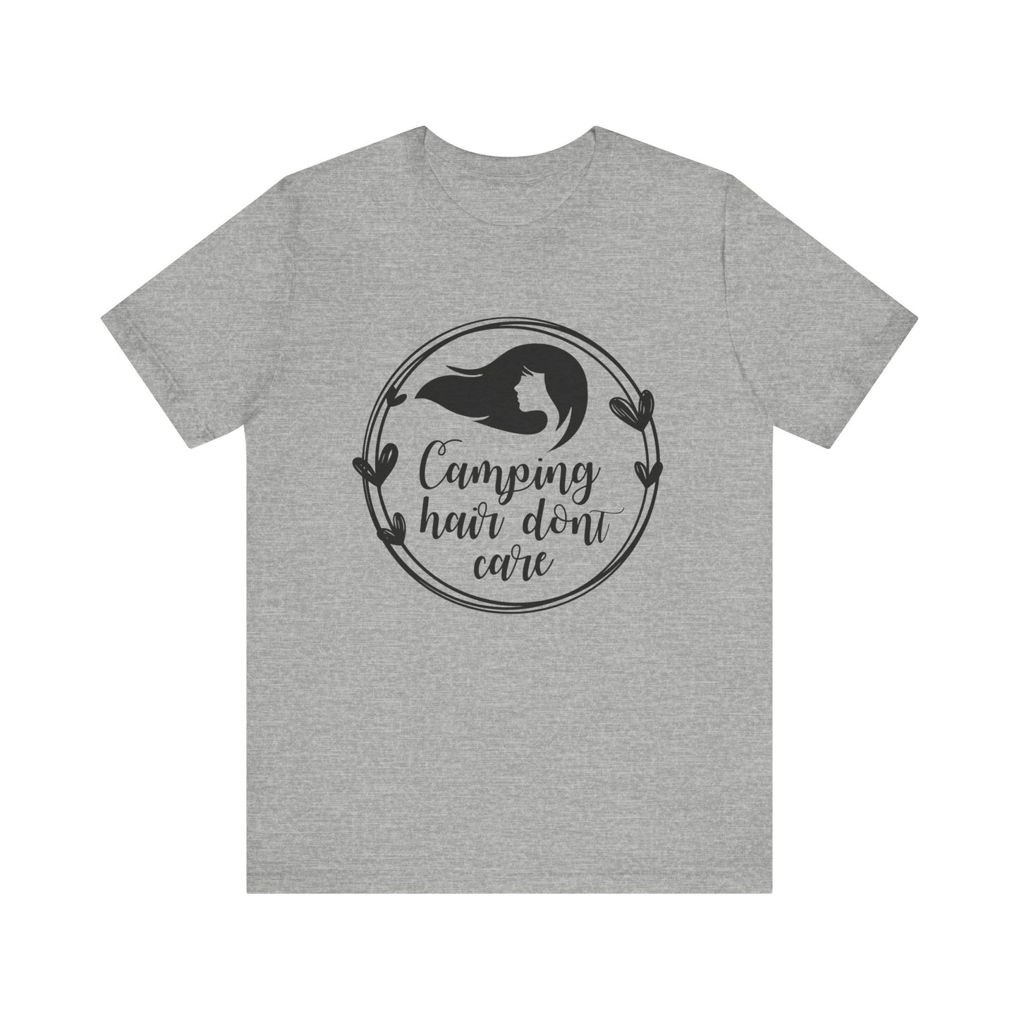 Camping Hair Dont Care Short Sleeve Tshirt