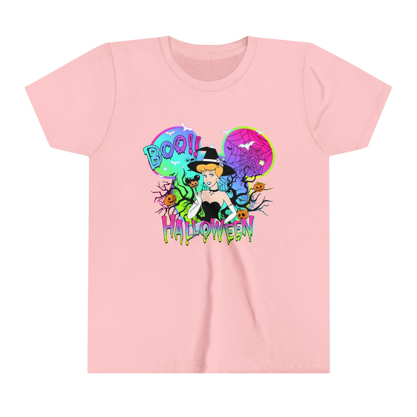 Cinderella Boo! Halloween Youth Short Sleeve Tee