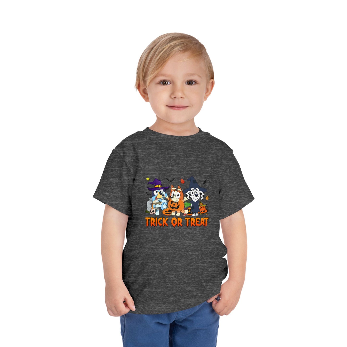 Bluey-Bingo-Chloe Trick or Treat Toddler Short Sleeve Tee