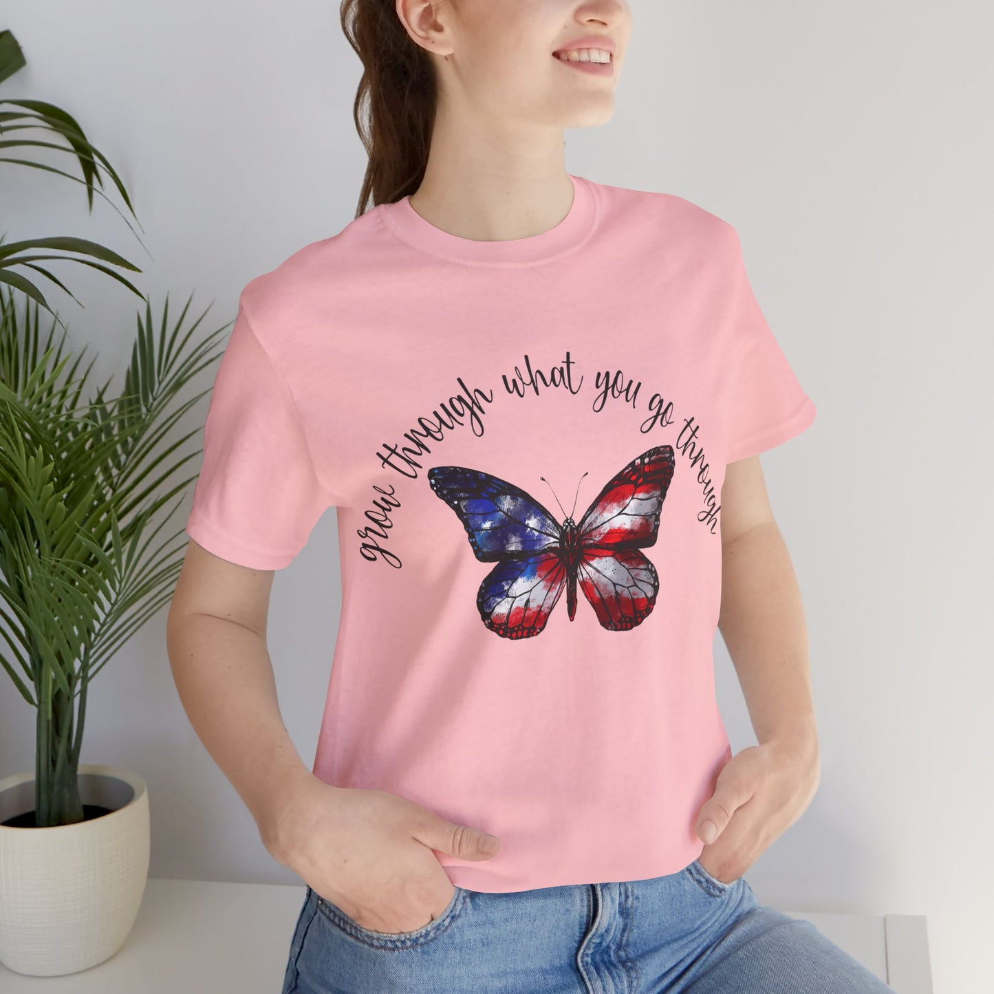 Grow Through What You Go Through Jersey Short Sleeve Tee