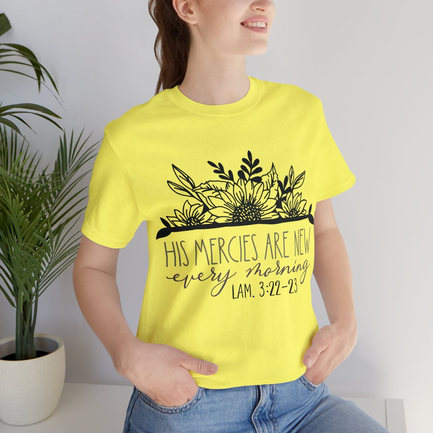 His Mercies are New Every Morning Short Sleeve Tshirt