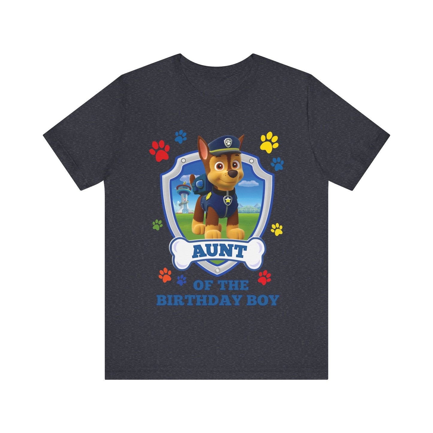 Aunt of the Birthday Boy Jersey Short Sleeve Tee