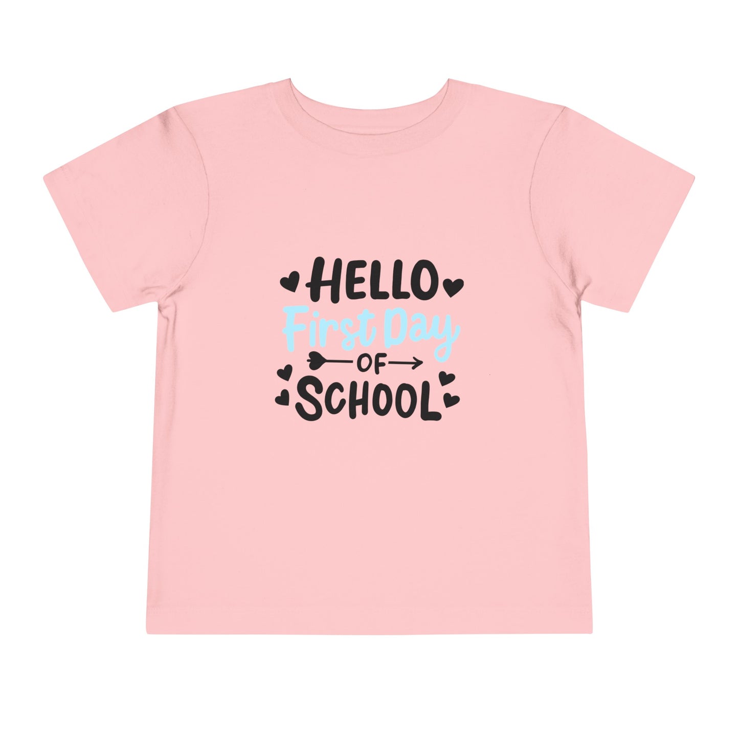 Hello First Day School Toddler Short Sleeve Tee