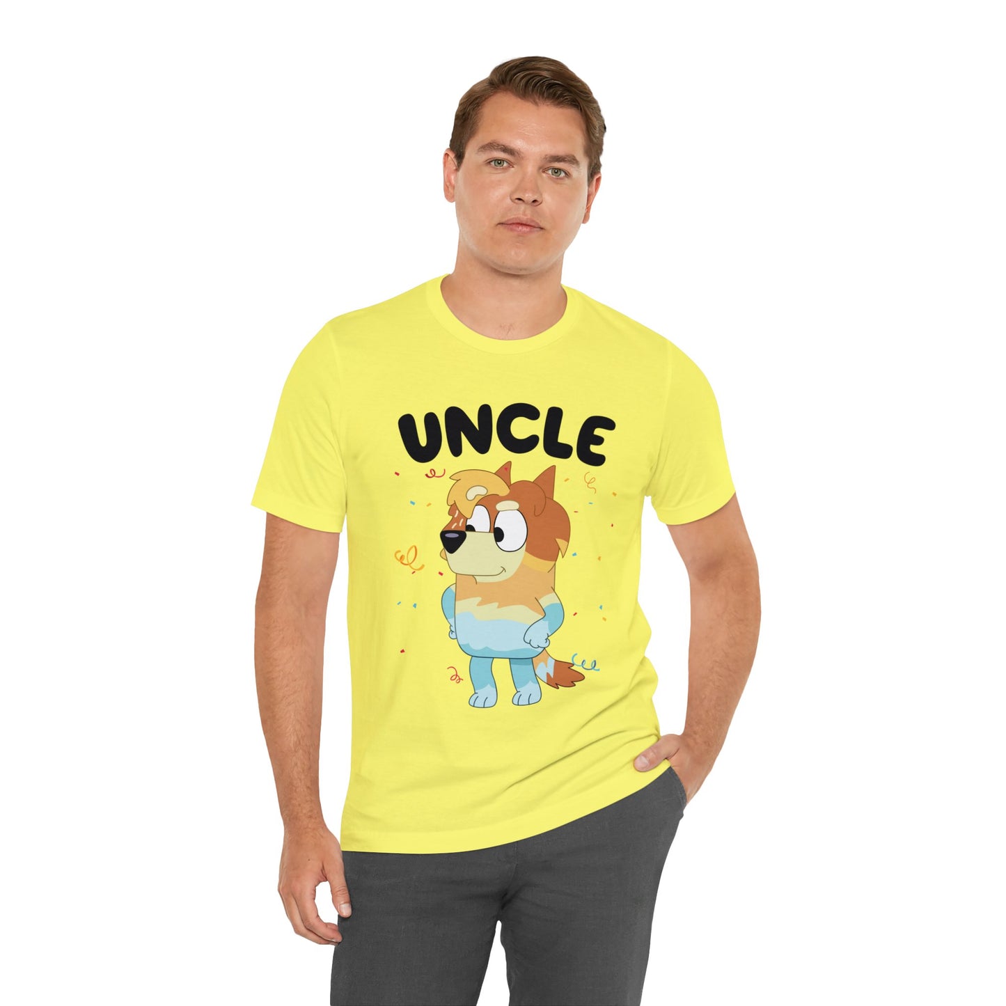 Uncle Bluey Birthday Short sleeve Tshirt