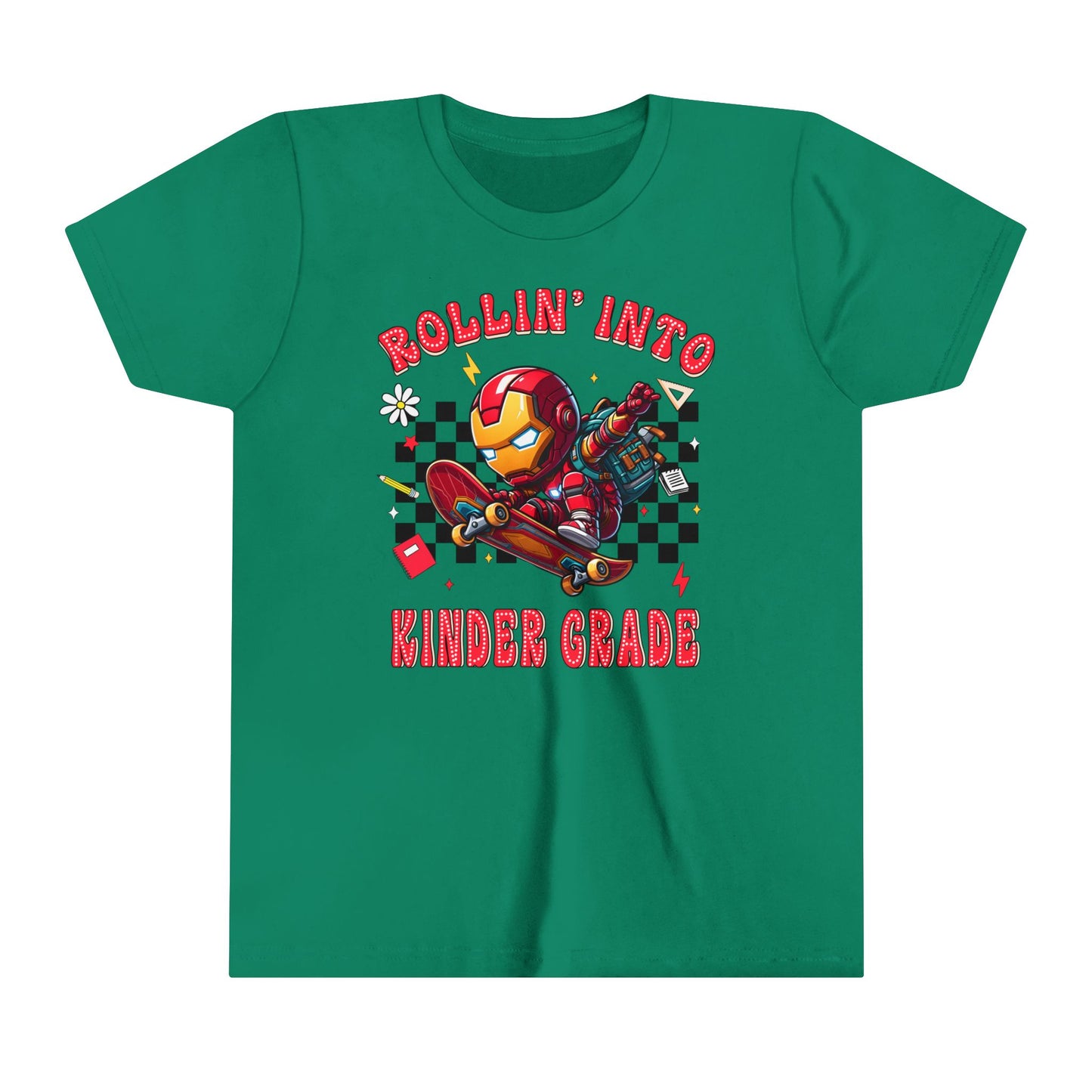 IRON MAN - Rollin' Into Kinder Grade Youth Short Sleeve Tee
