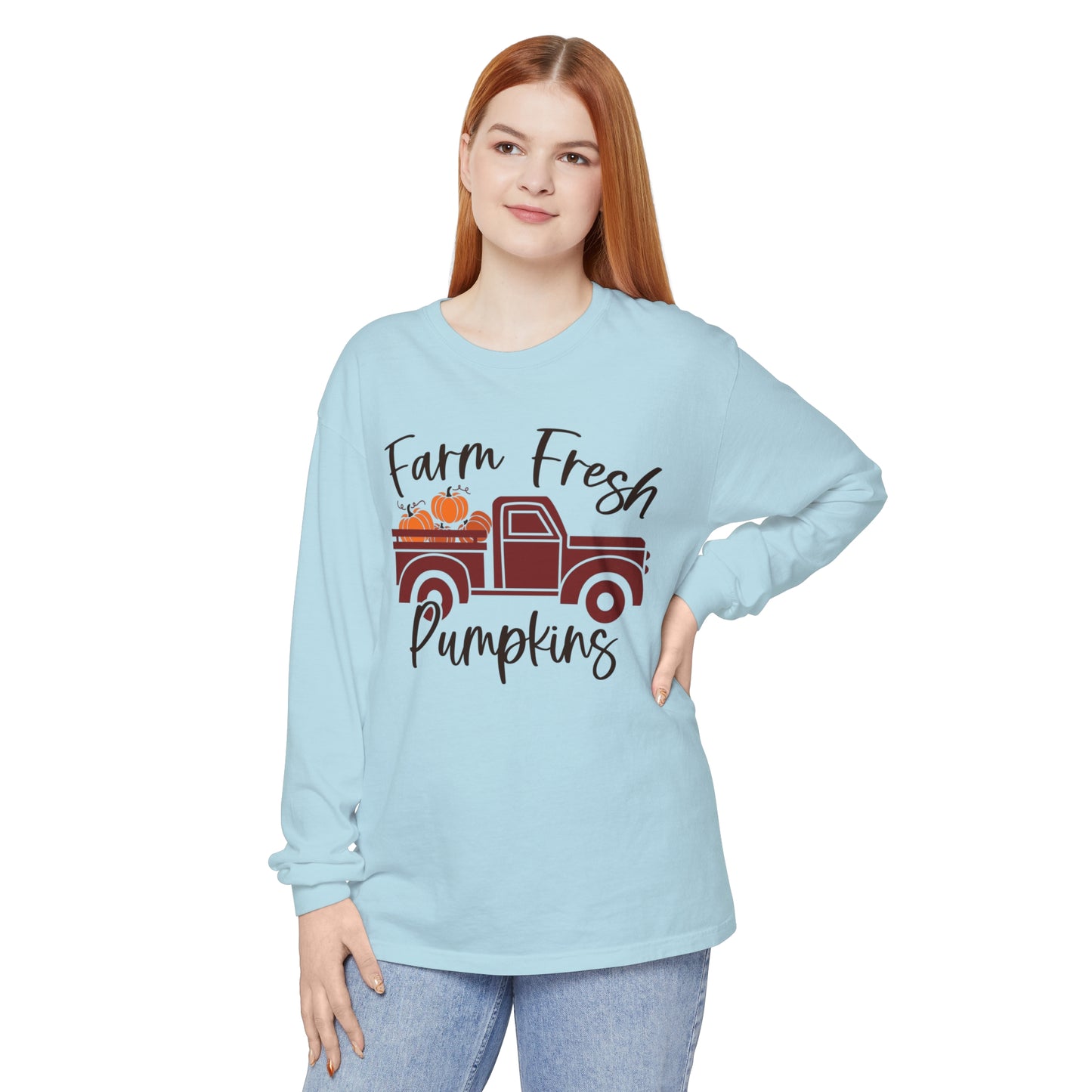 Farm Fresh Pumpkins Long Sleeve T-Shirt
