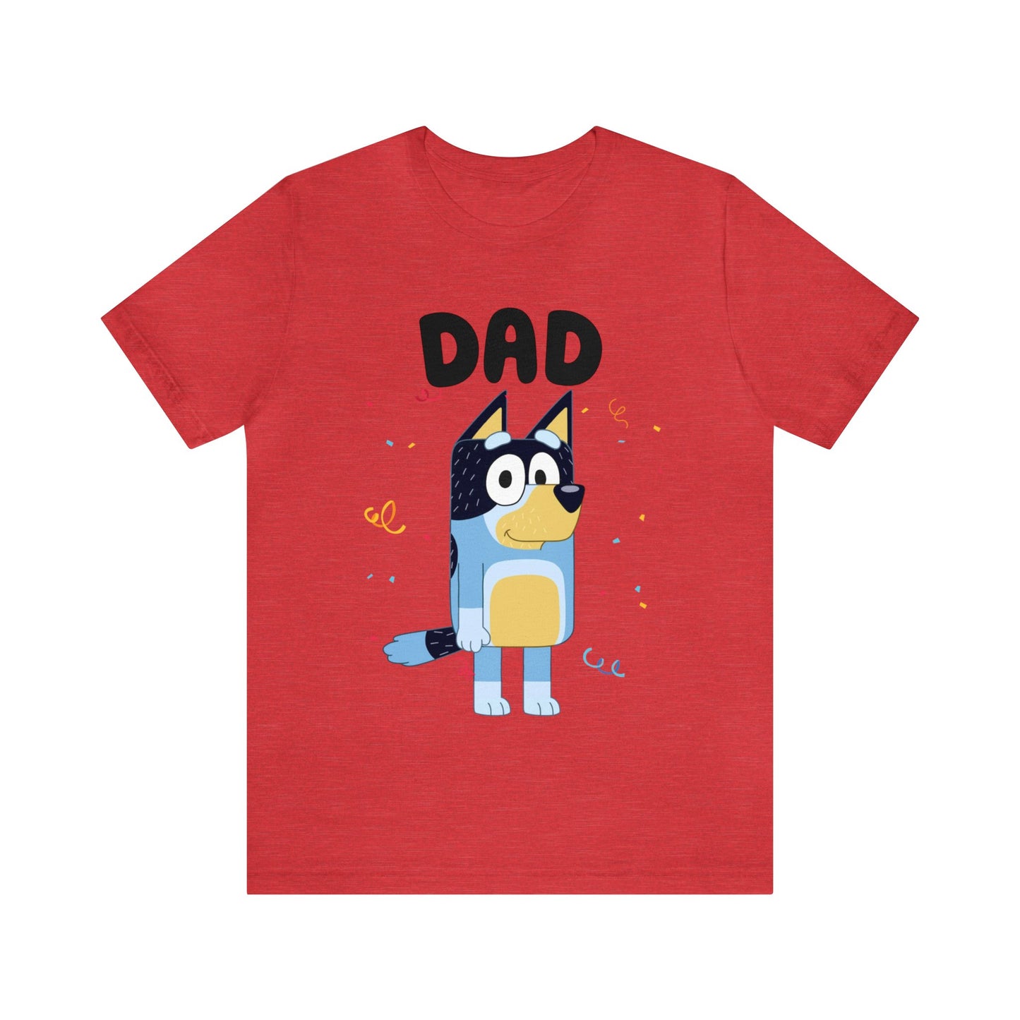 Dad Bluey Birthday Short sleeve Tshirt