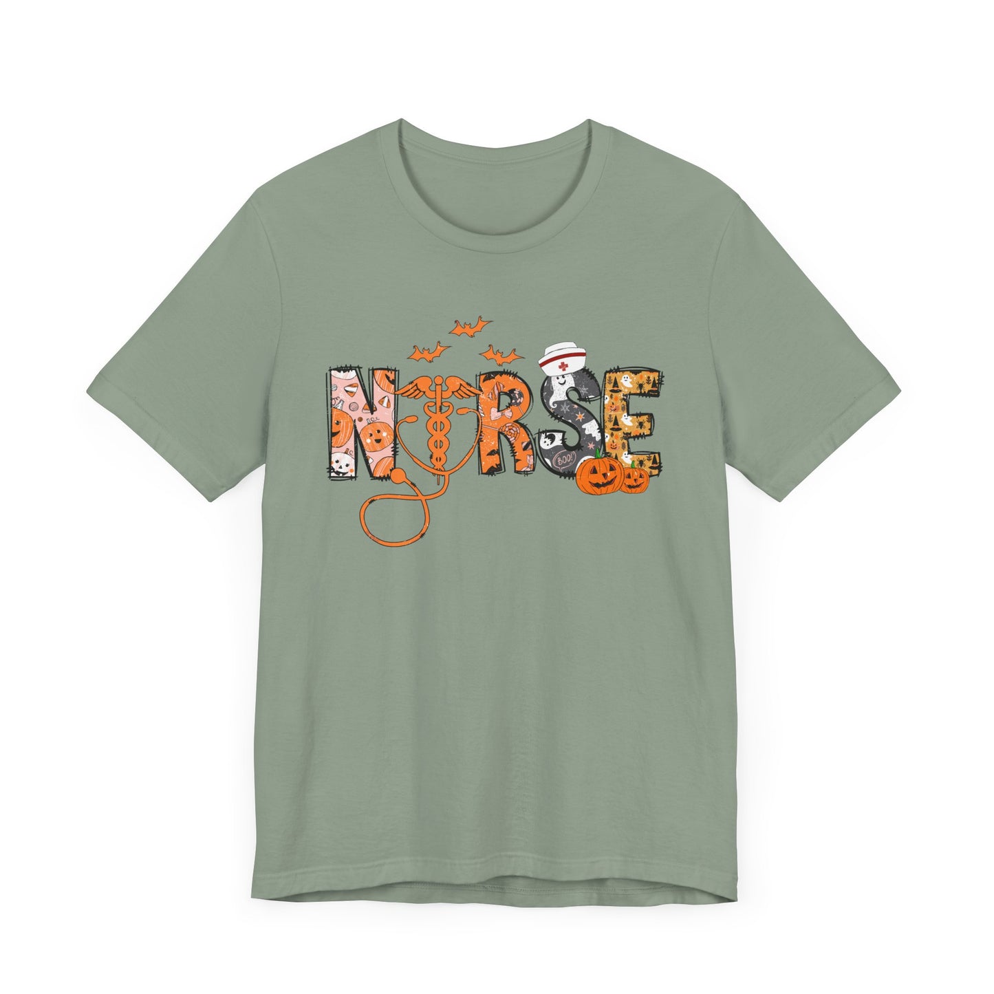 Nurse Halloween Jersey Short Sleeve Tee