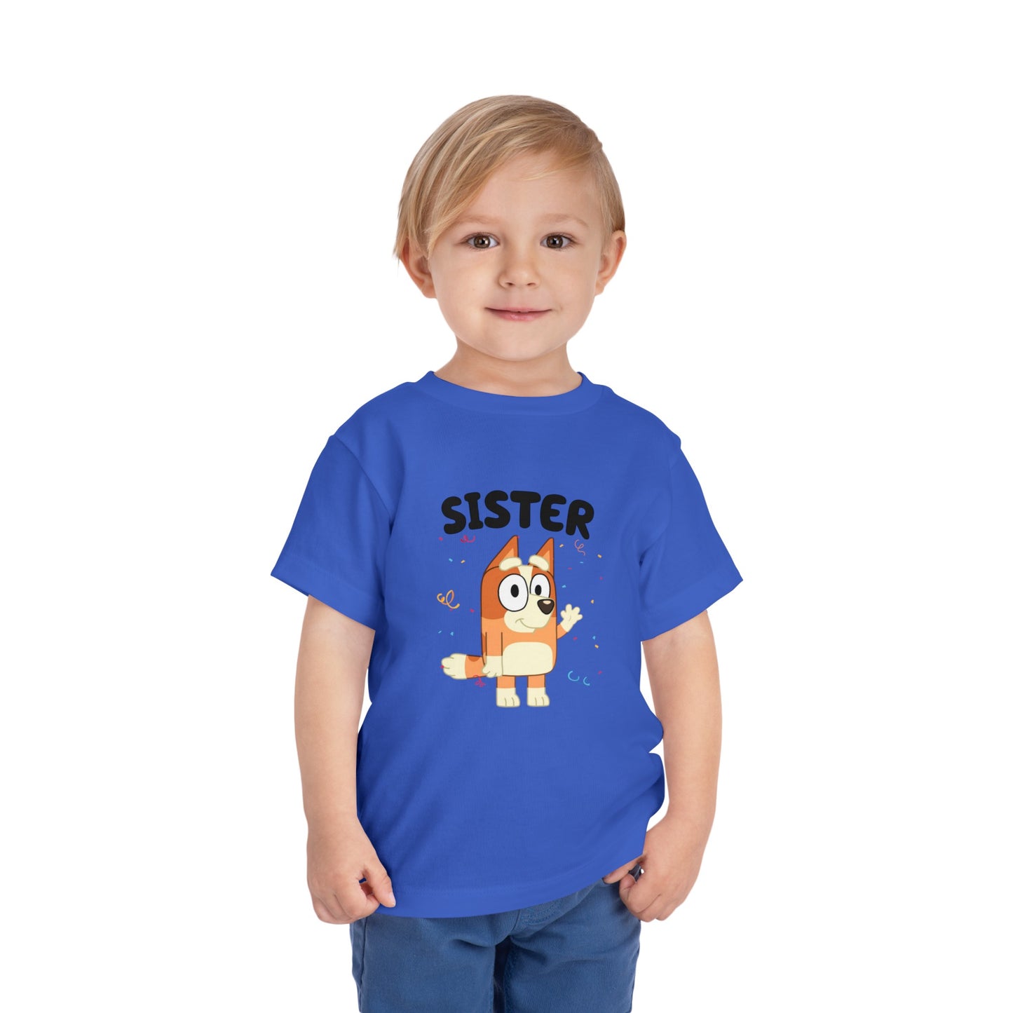 Sister Birthday Toddler Short Sleeve Tee