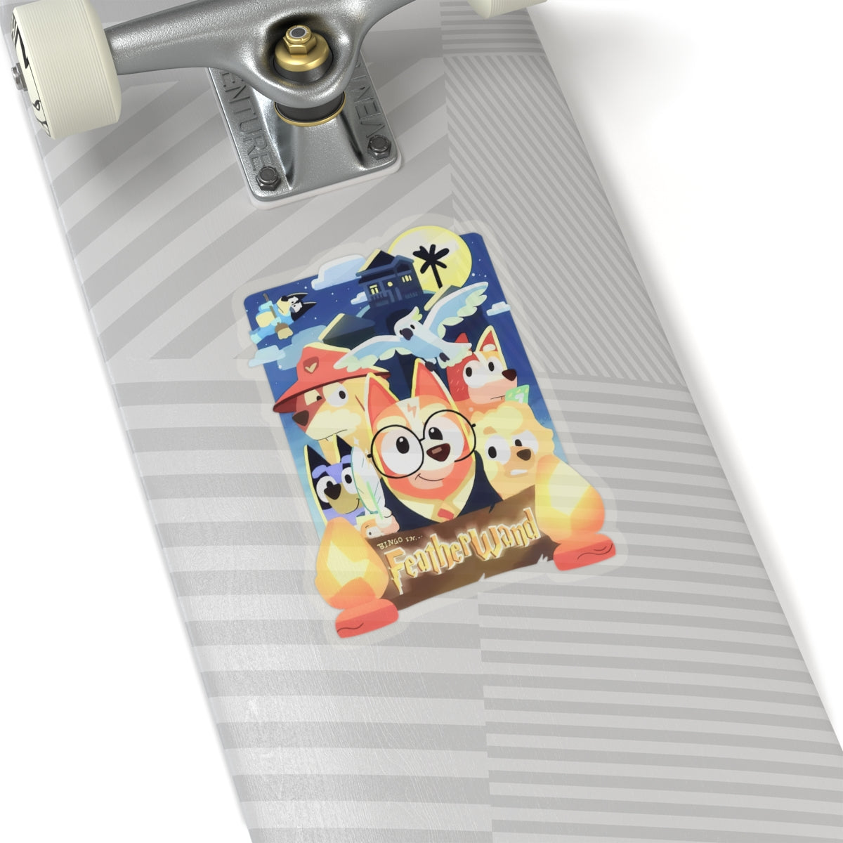 Feather wand Kiss-Cut Stickers