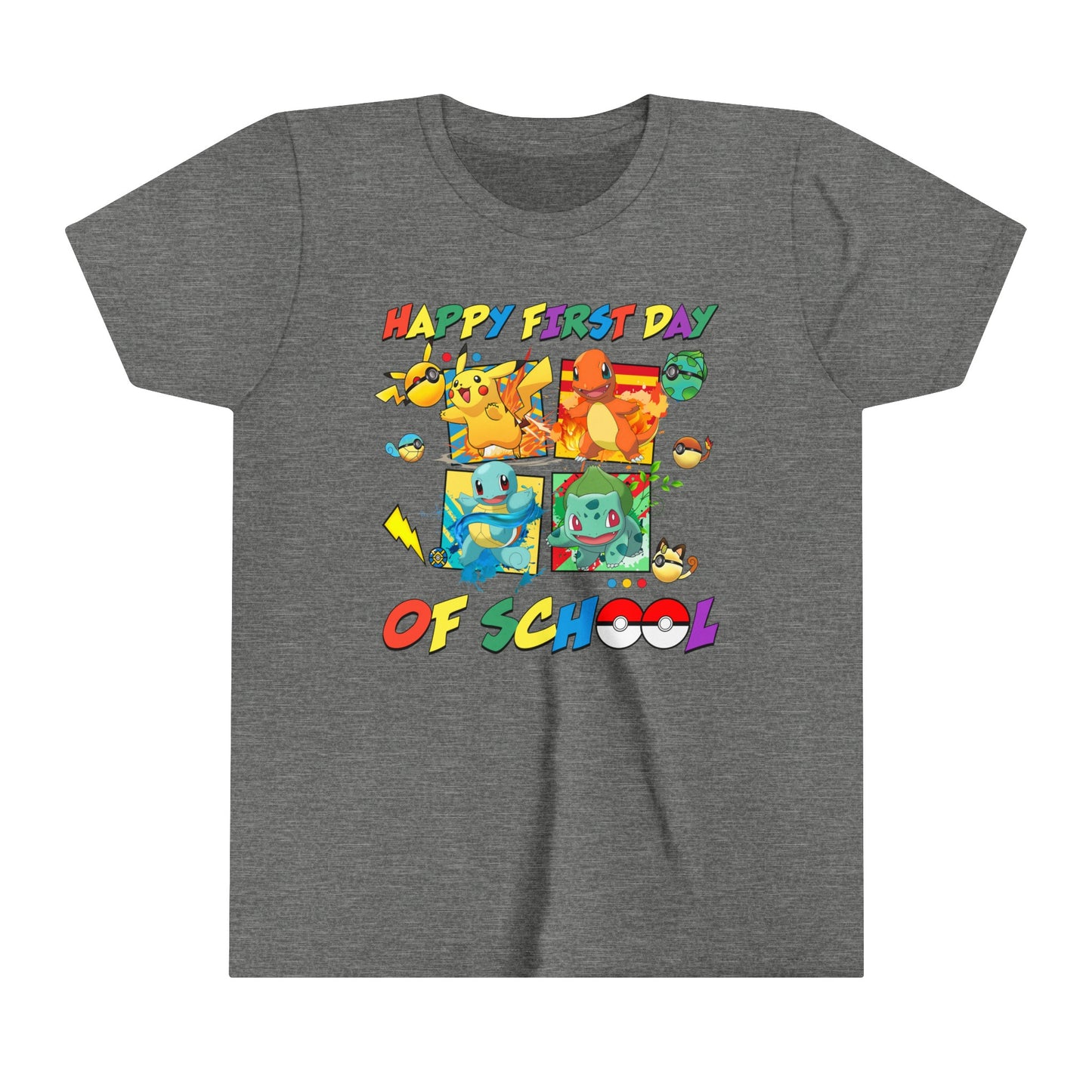 Happy First Day of School Youth Short Sleeve Tee