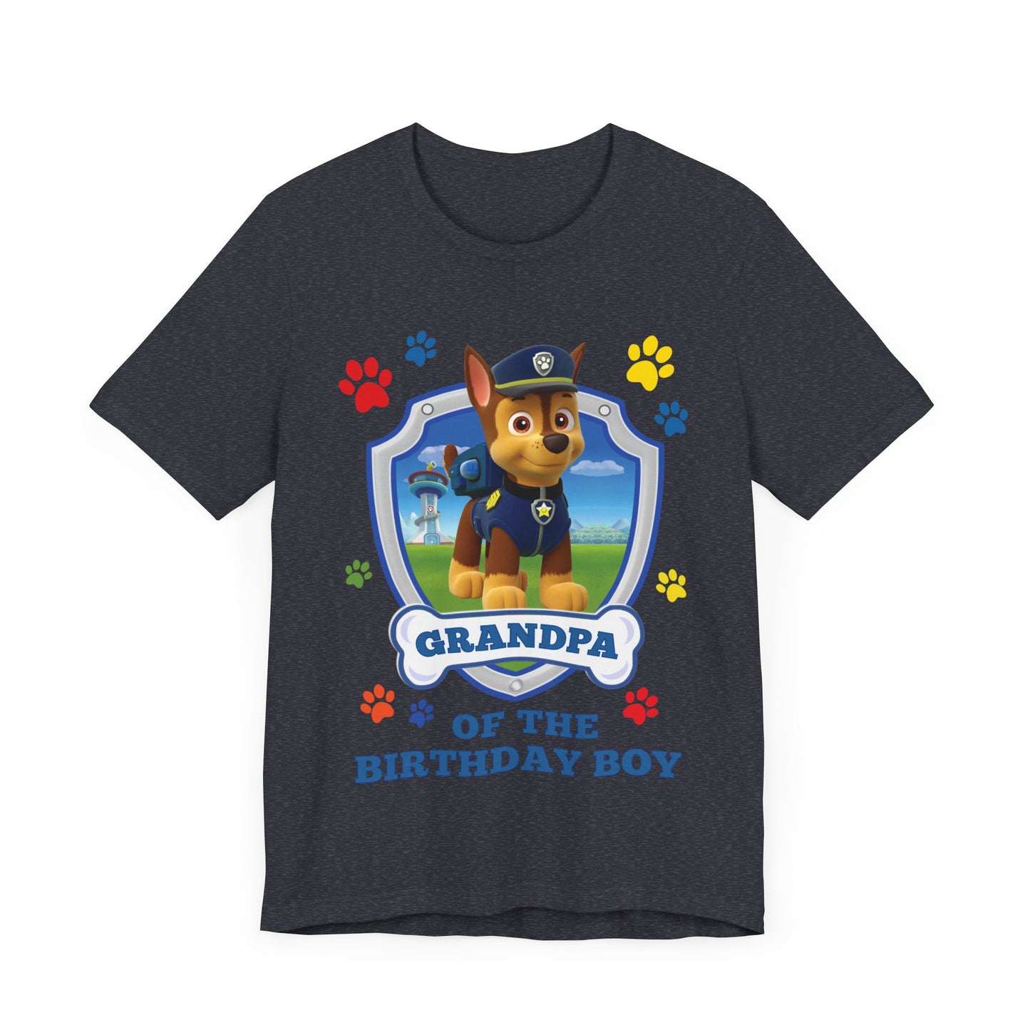Grandpa of the Birthday Boy Jersey Short Sleeve Tee