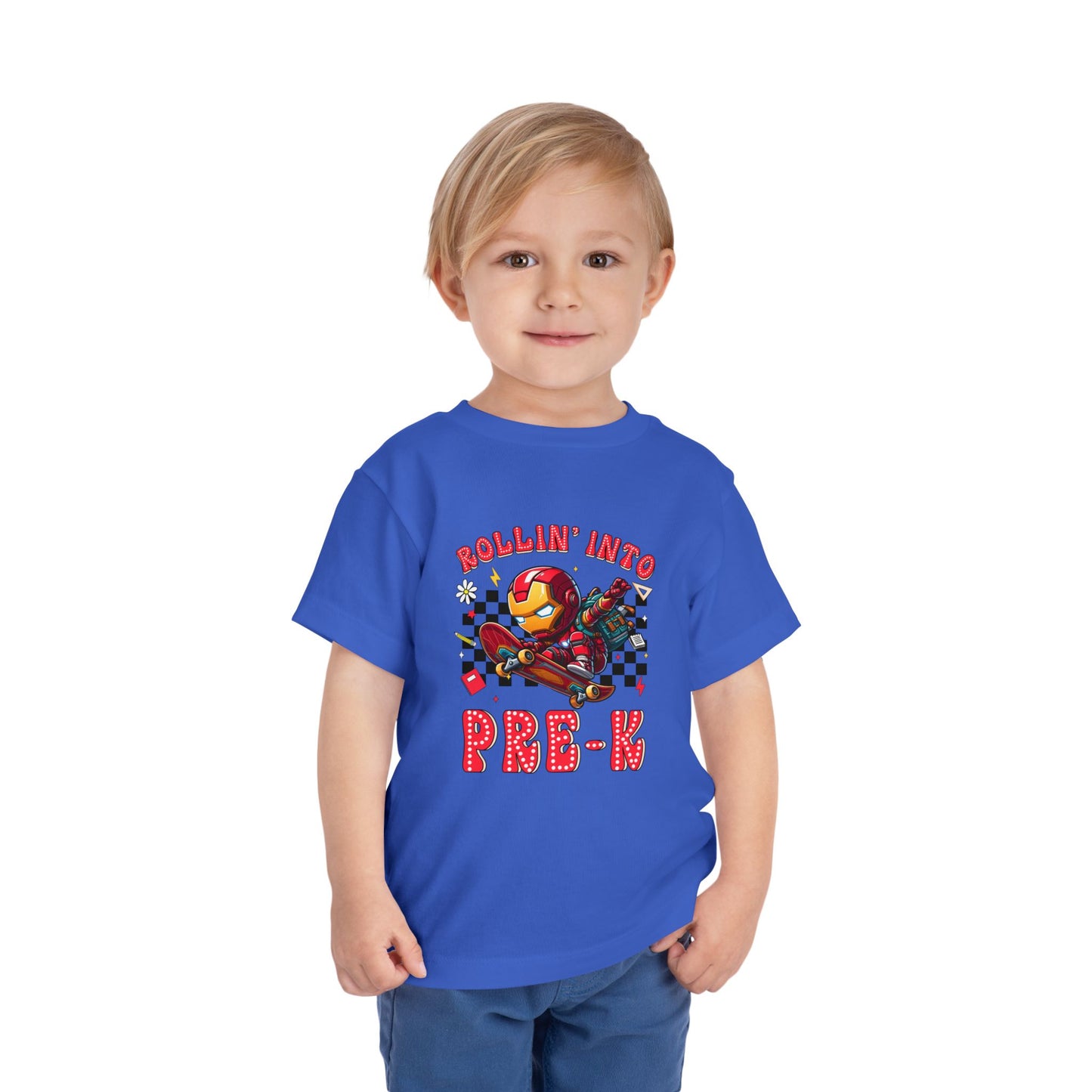 IRON MAN - Rollin' Into Pre-K Toddler Short Sleeve Tee