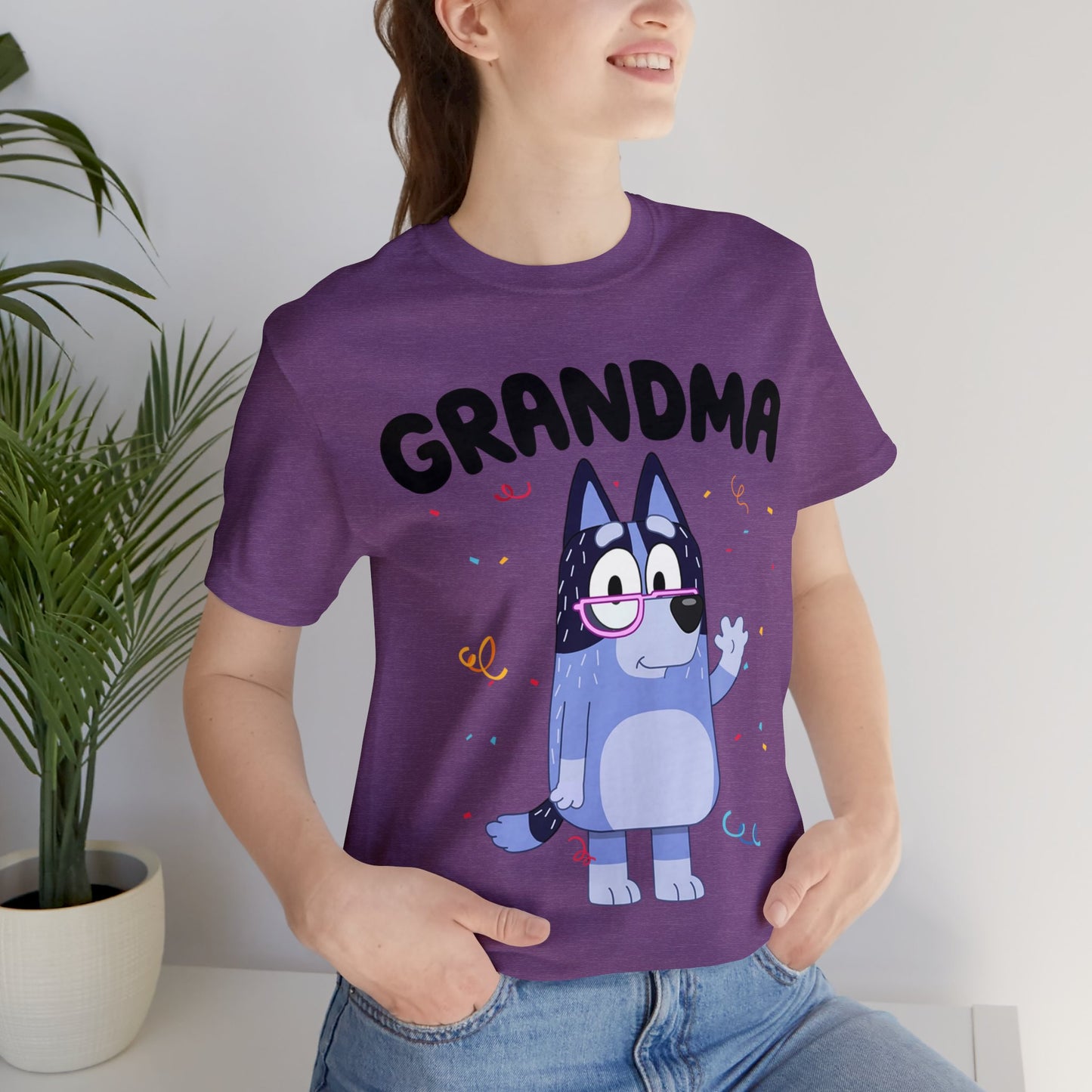 Grandma Bluey Birthday short sleeve Tshirt