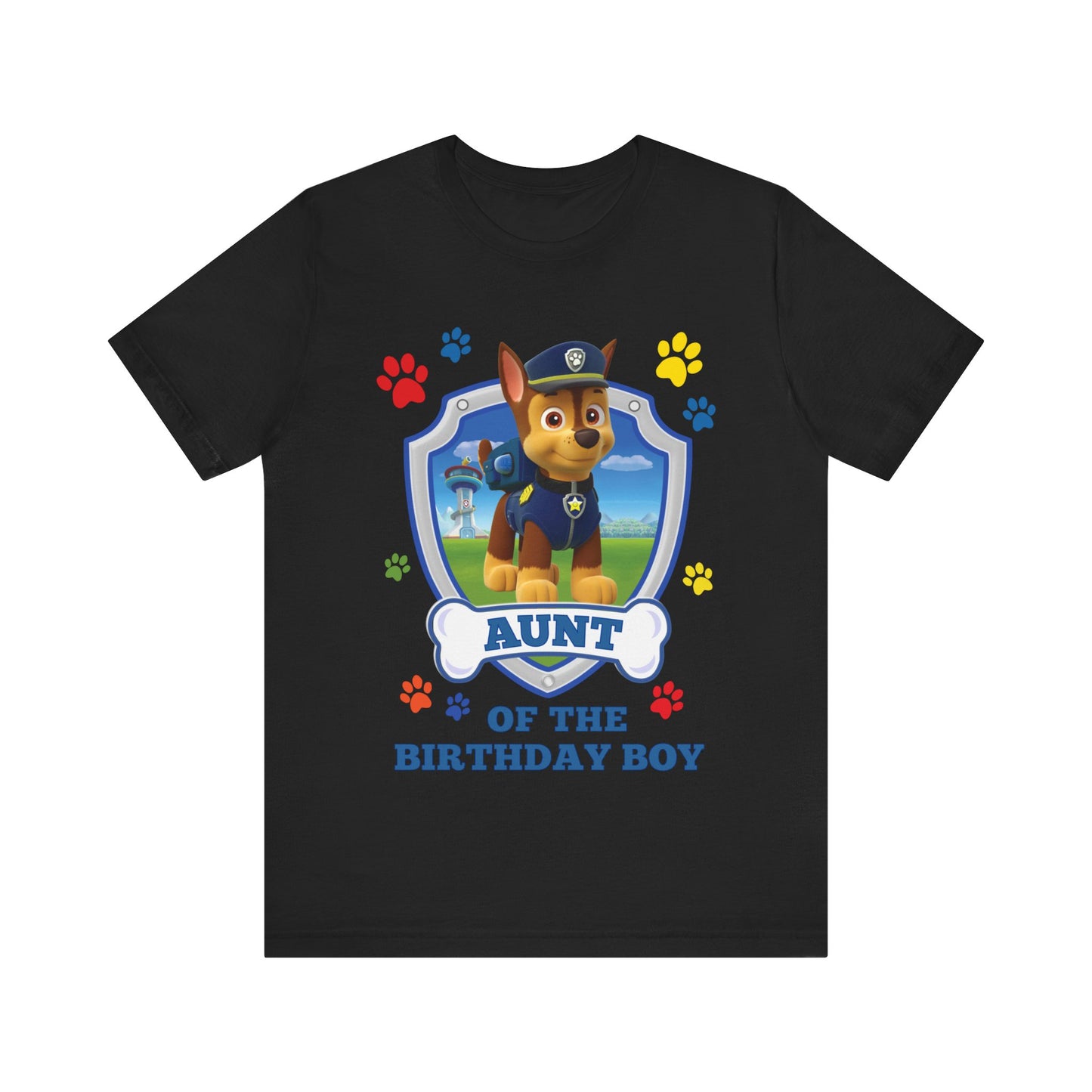 Aunt of the Birthday Boy Jersey Short Sleeve Tee