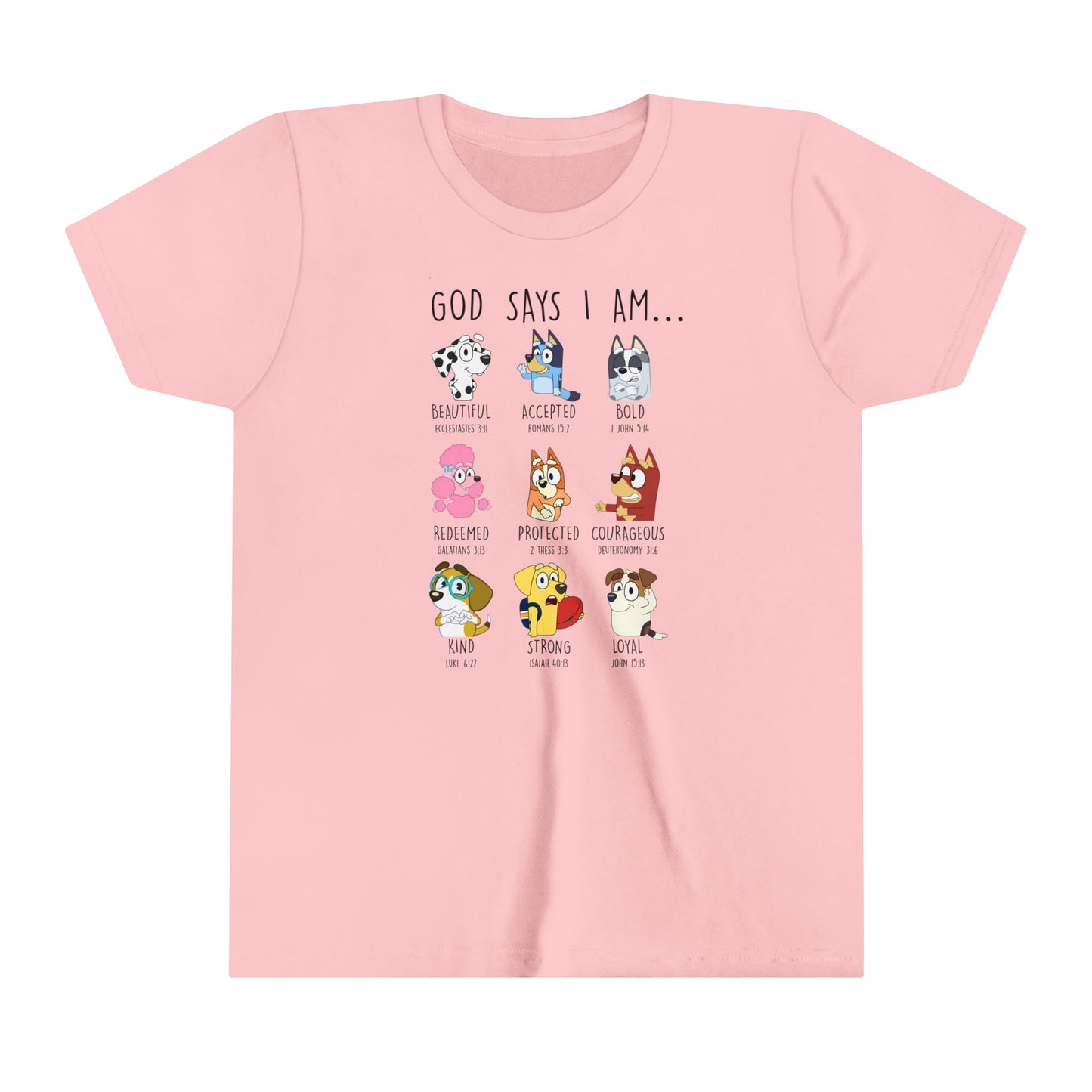 Bluey - God Says I'm Youth Short Sleeve Tshirt