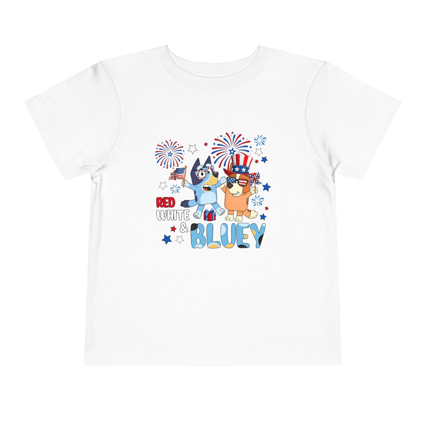 Red, White & Bluey Toddler Short Sleeve Tee