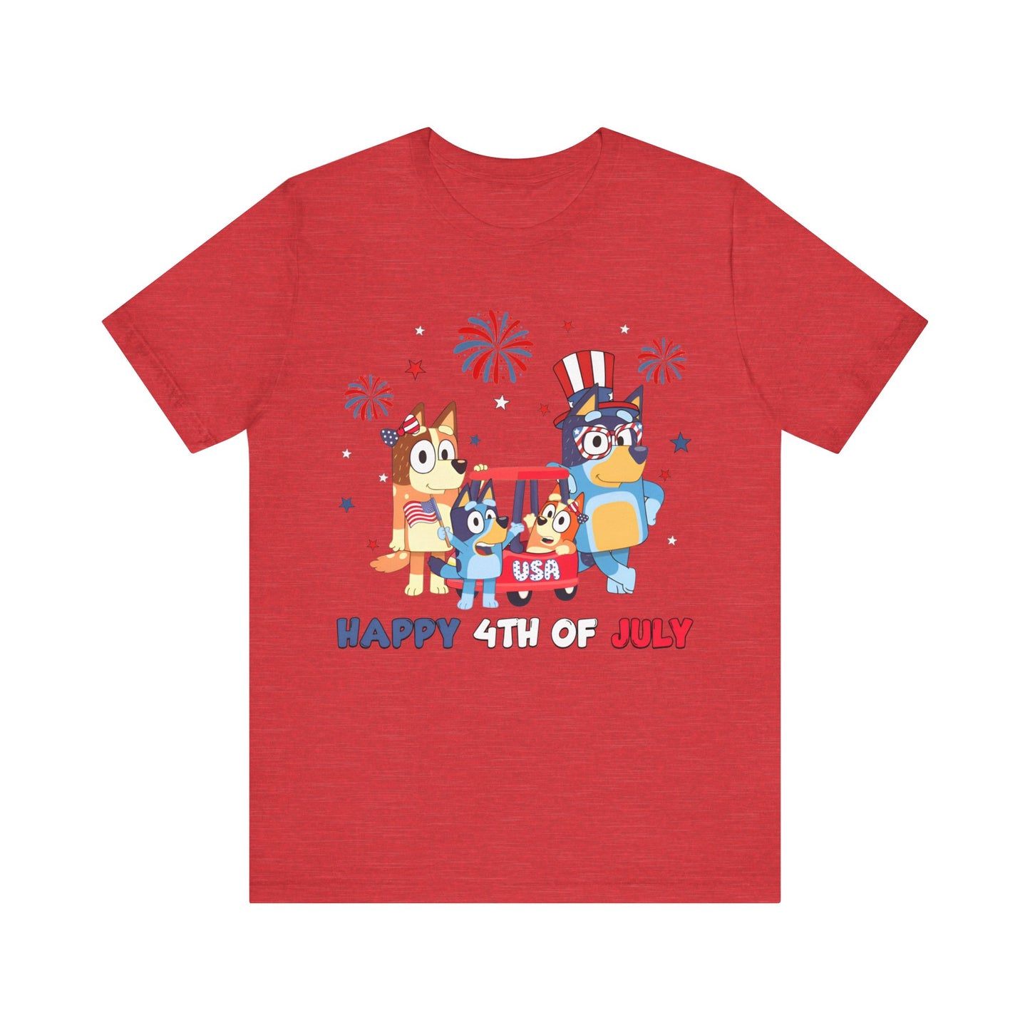 Happy 4th of July Jersey Short Sleeve Tee