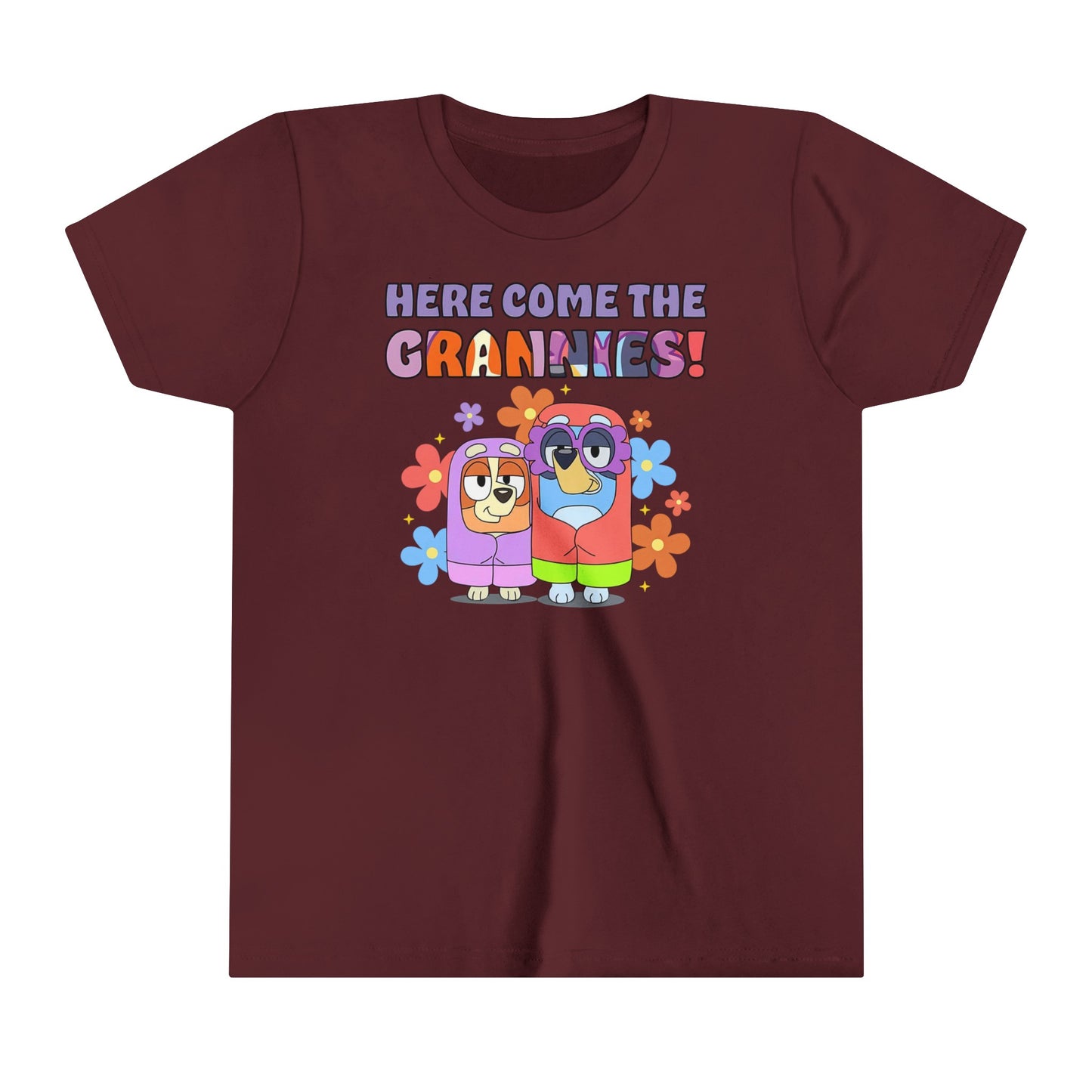 Here Come the Grannies Youth Short Sleeve Tshirt