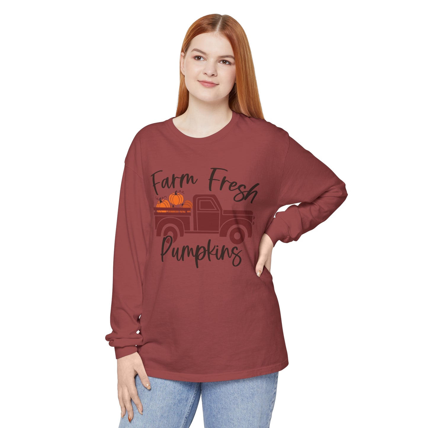 Farm Fresh Pumpkins Long Sleeve T-Shirt