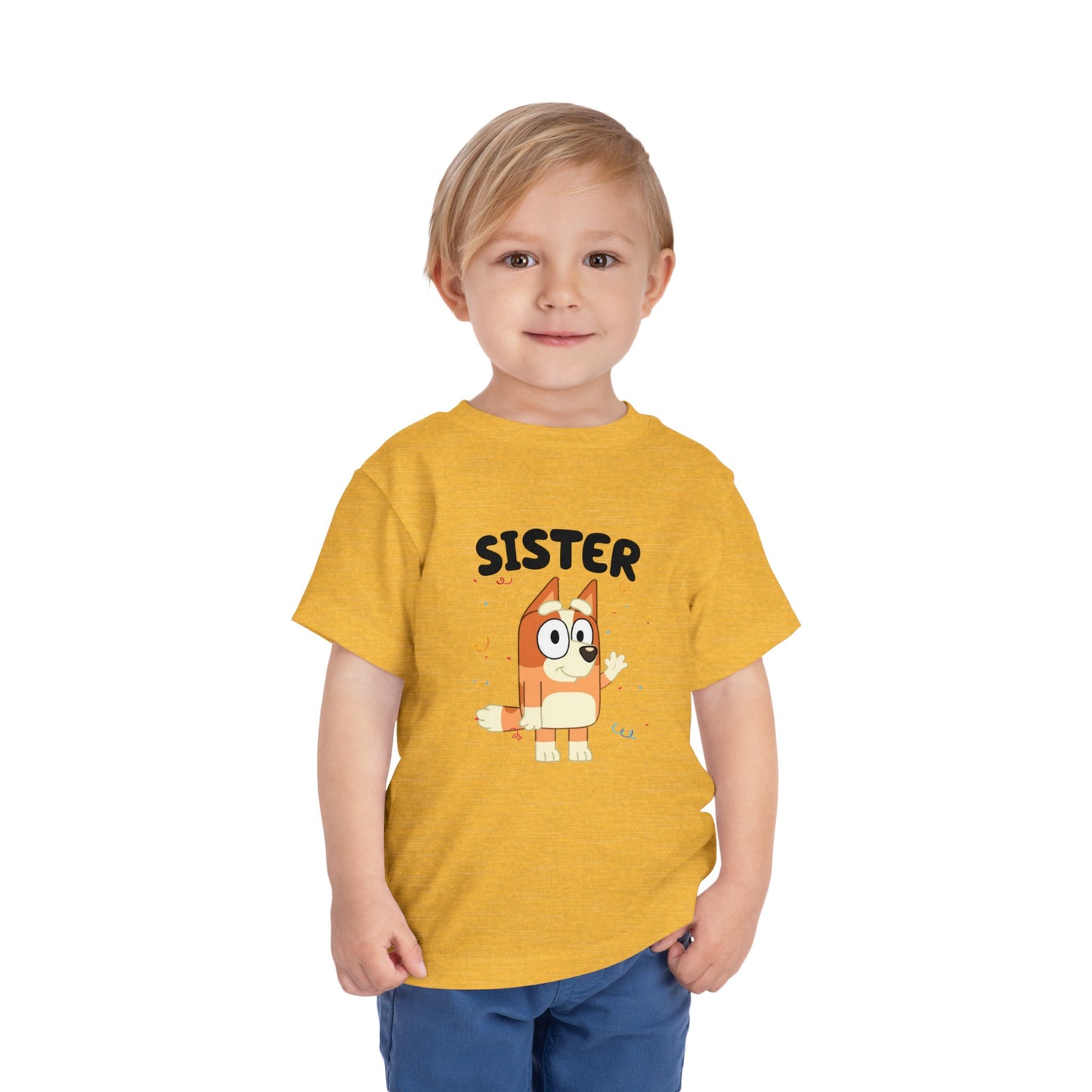 Sister Birthday Toddler Short Sleeve Tee