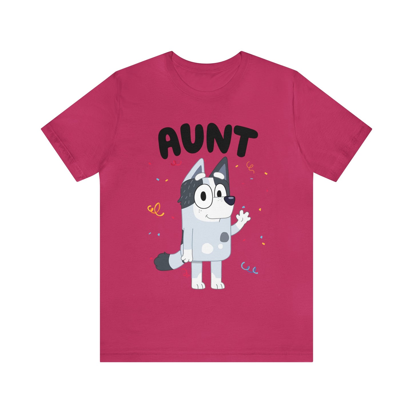 Aunt Bluey Birthday short sleeve Tshirt