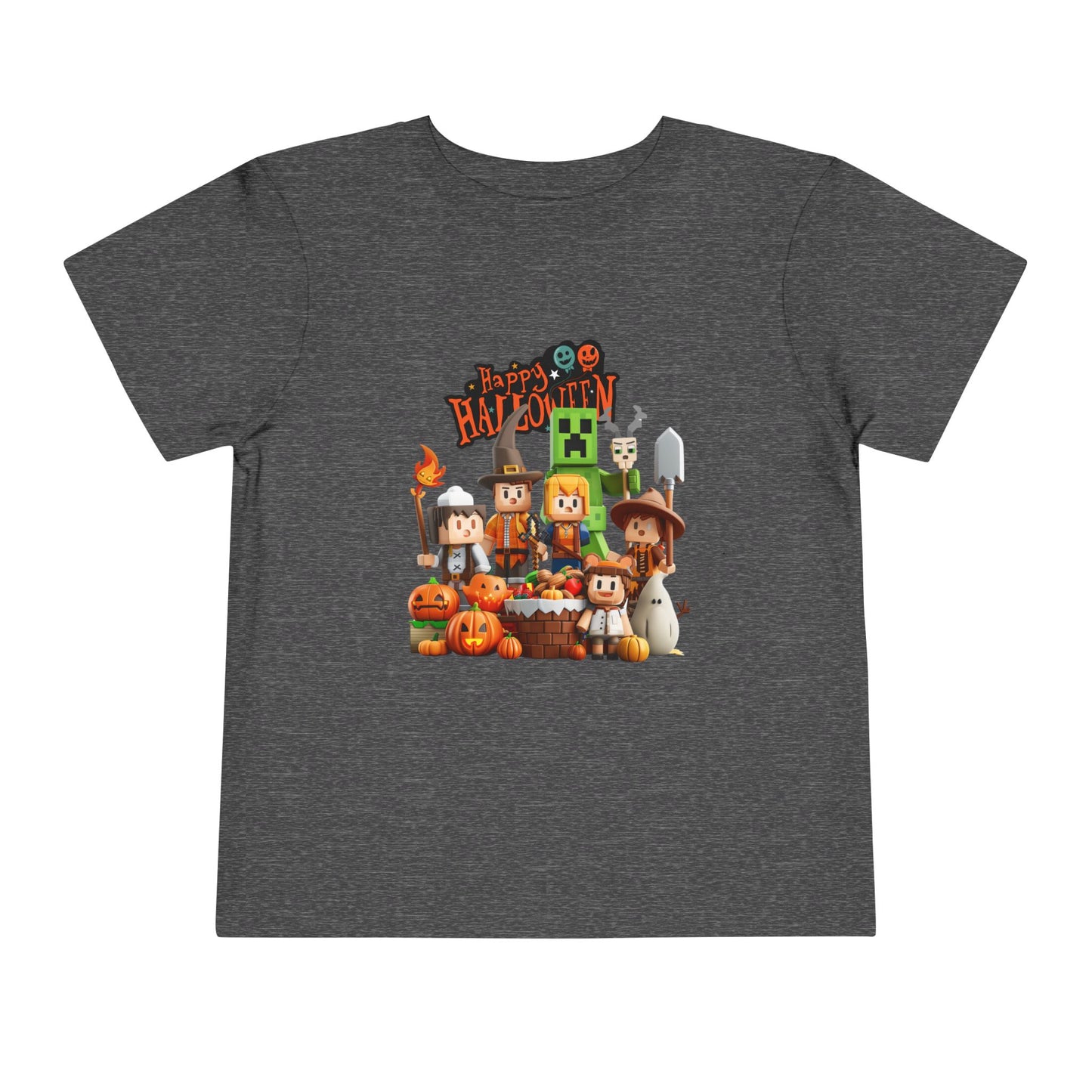 Minecraft Happy Halloween Toddler Short Sleeve Tee