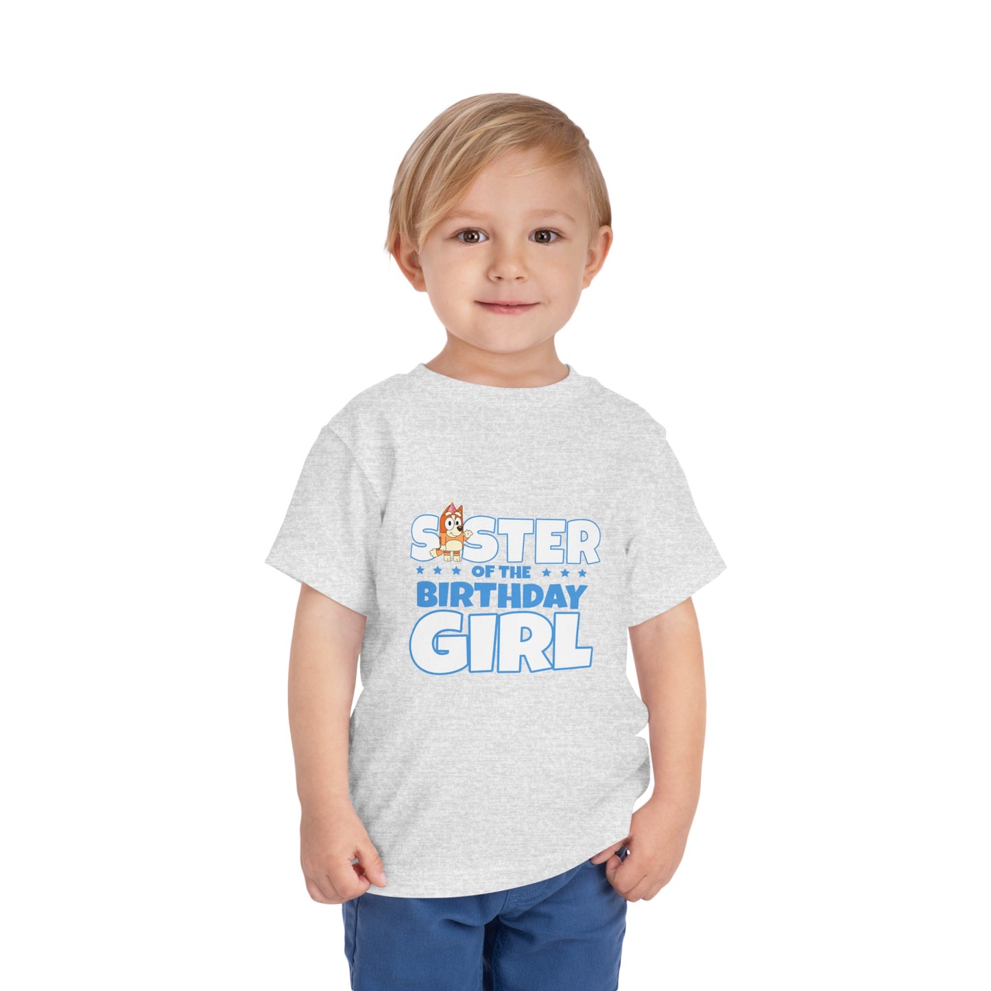 Sister of the Birthday Girl Toddler Short Sleeve Tee