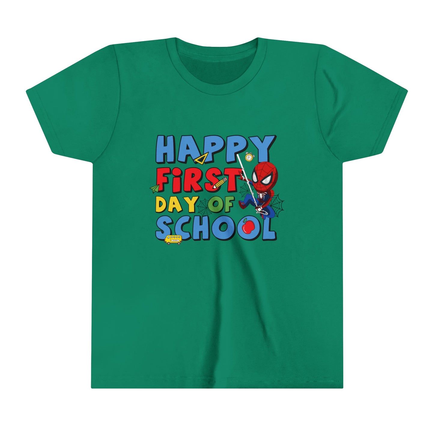 Happy First Day of School Youth Short Sleeve Tee